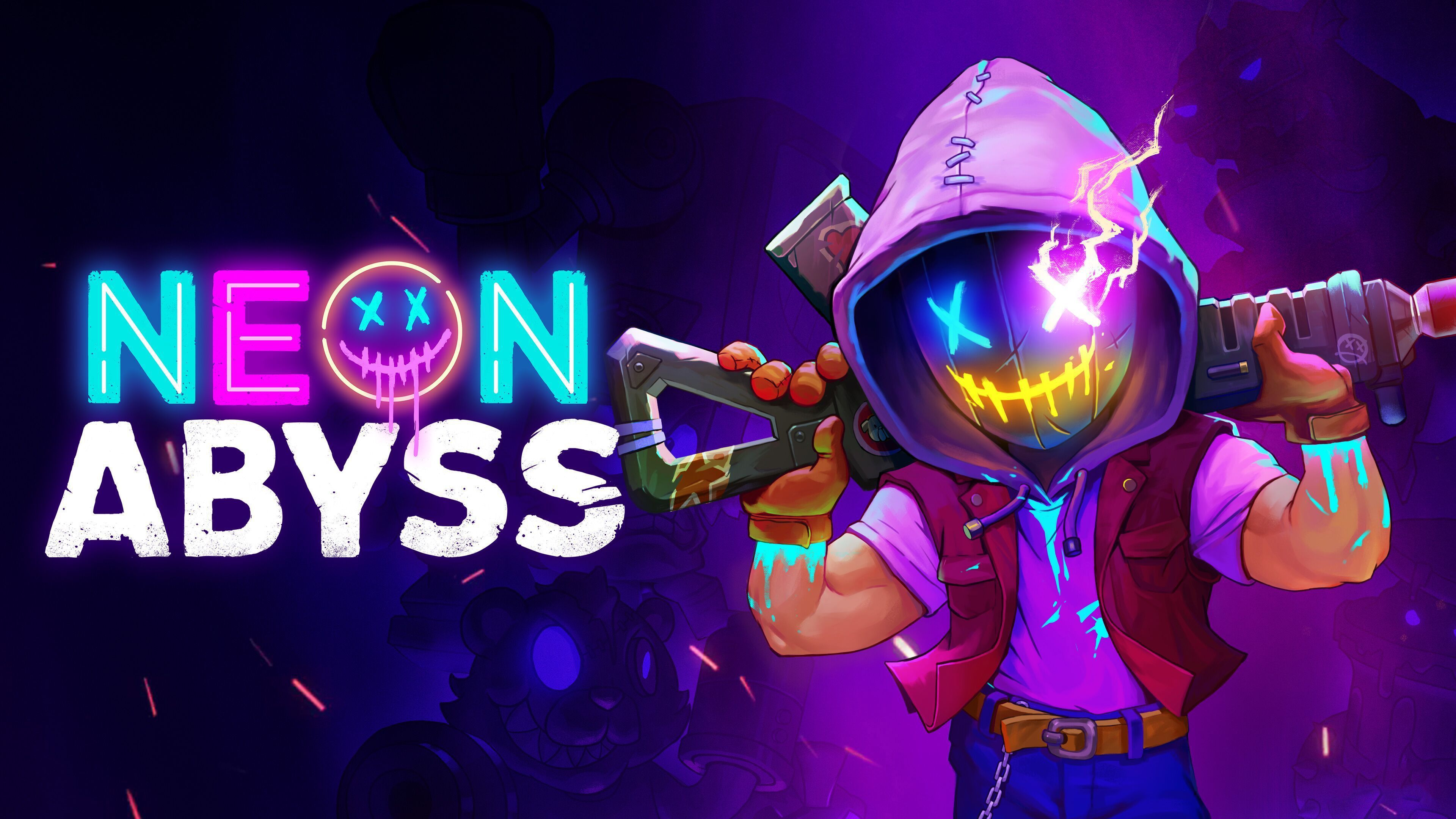 Neon Abyss Wallpaper 4K, PlayStation 4