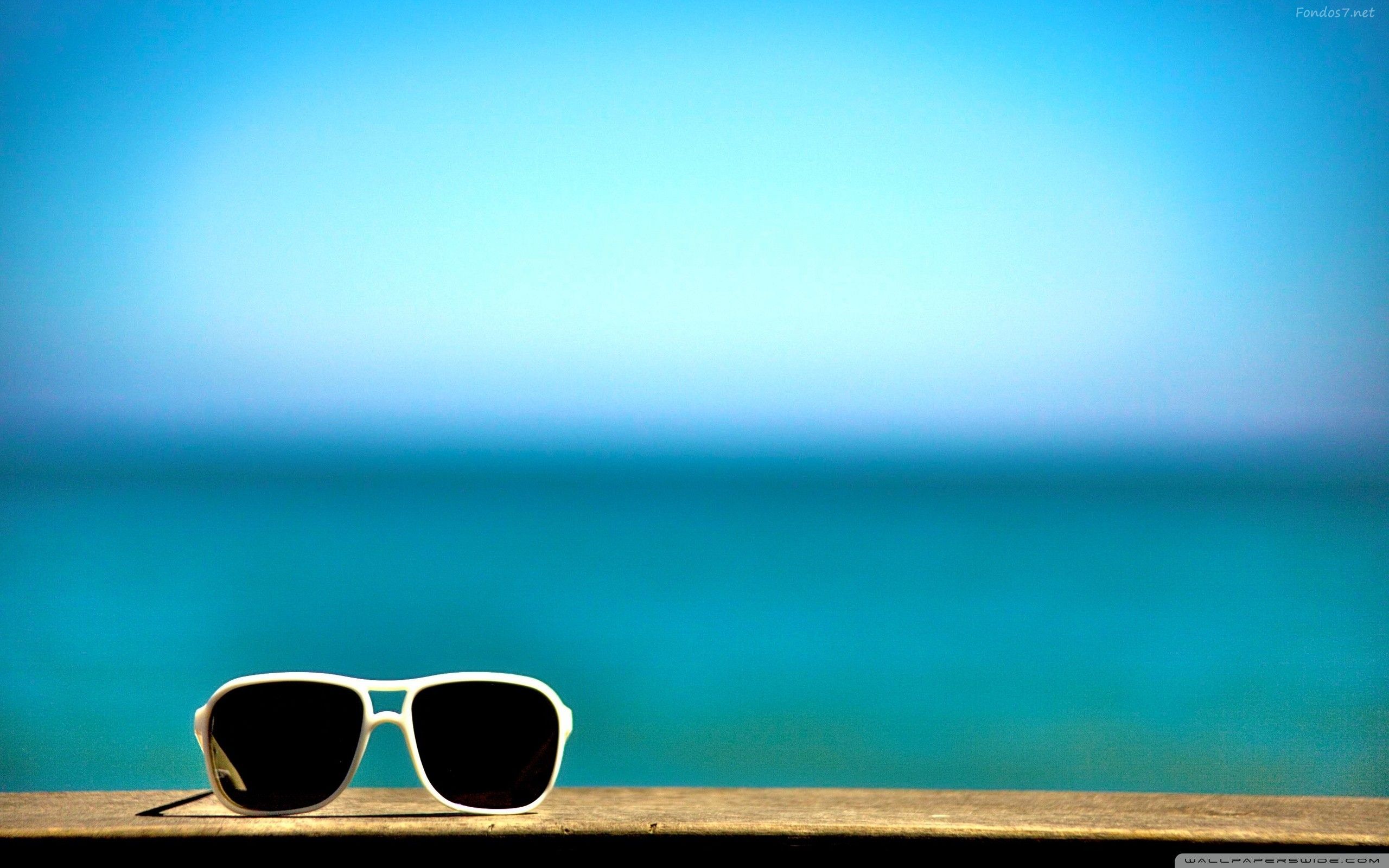 Blue, Summer, And Glasses Image Wallpaper 2560