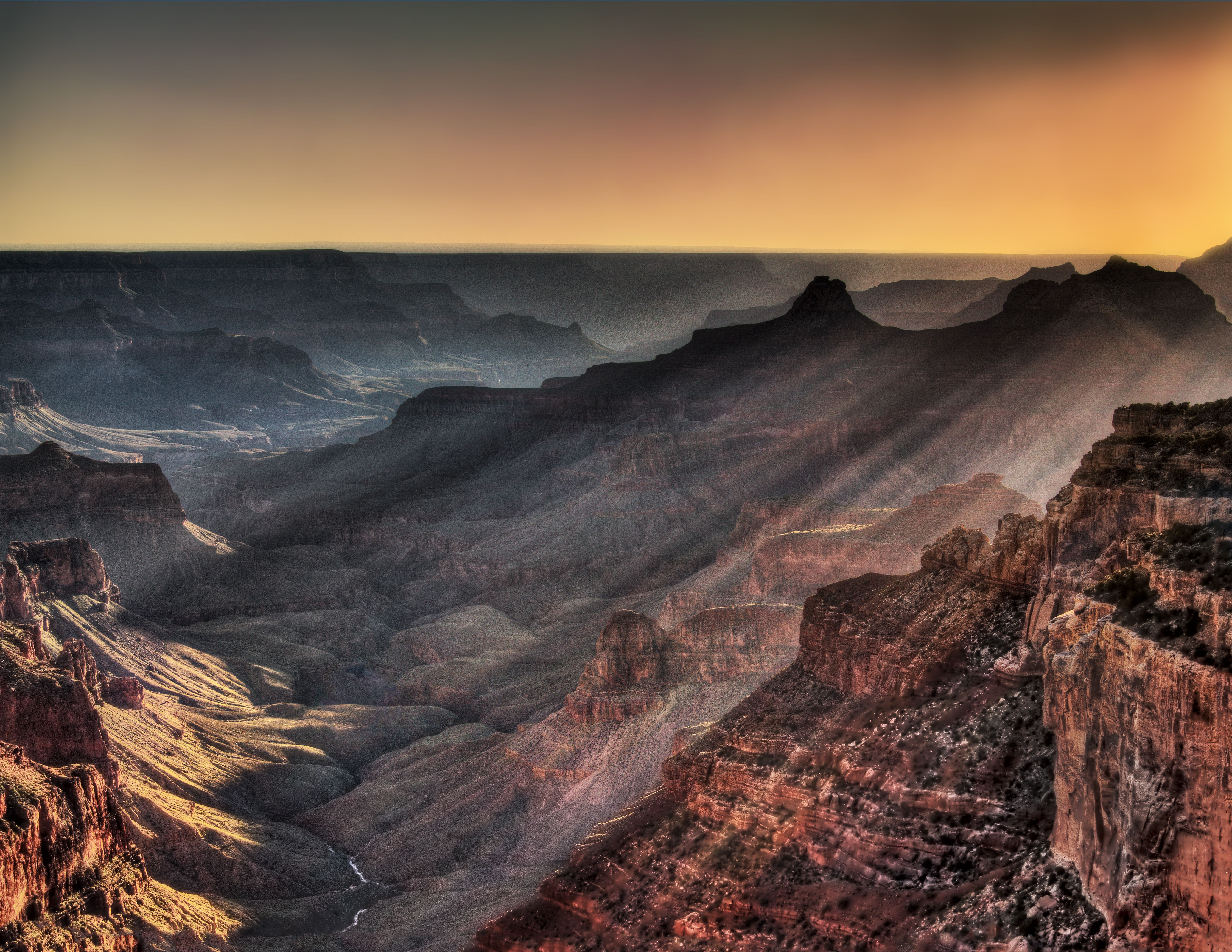 Wallpaper 4k Grand Canyon Golden Hour 5k