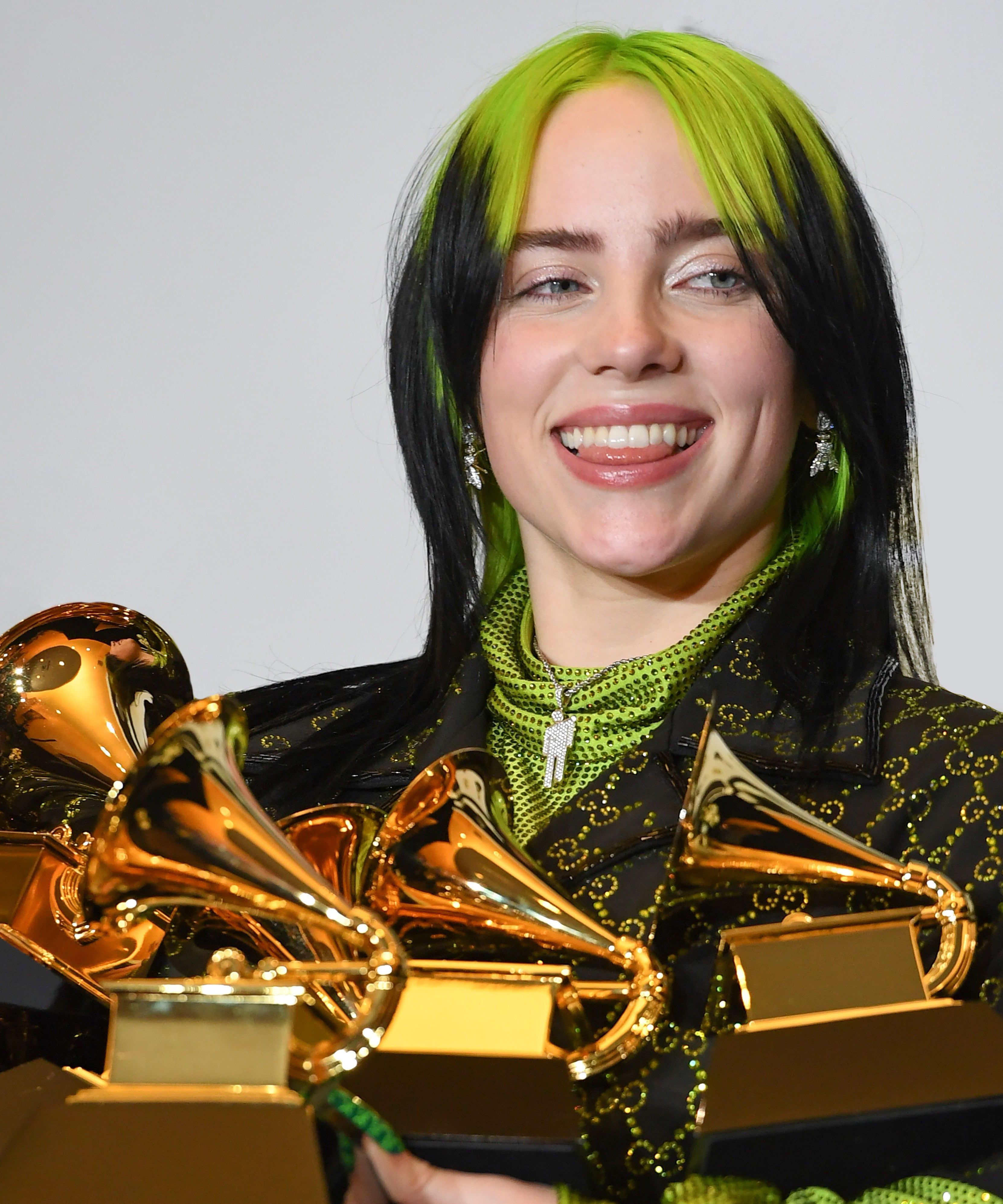 Billie Eilish Dyes Hair Blonde Color With '70s Haircut
