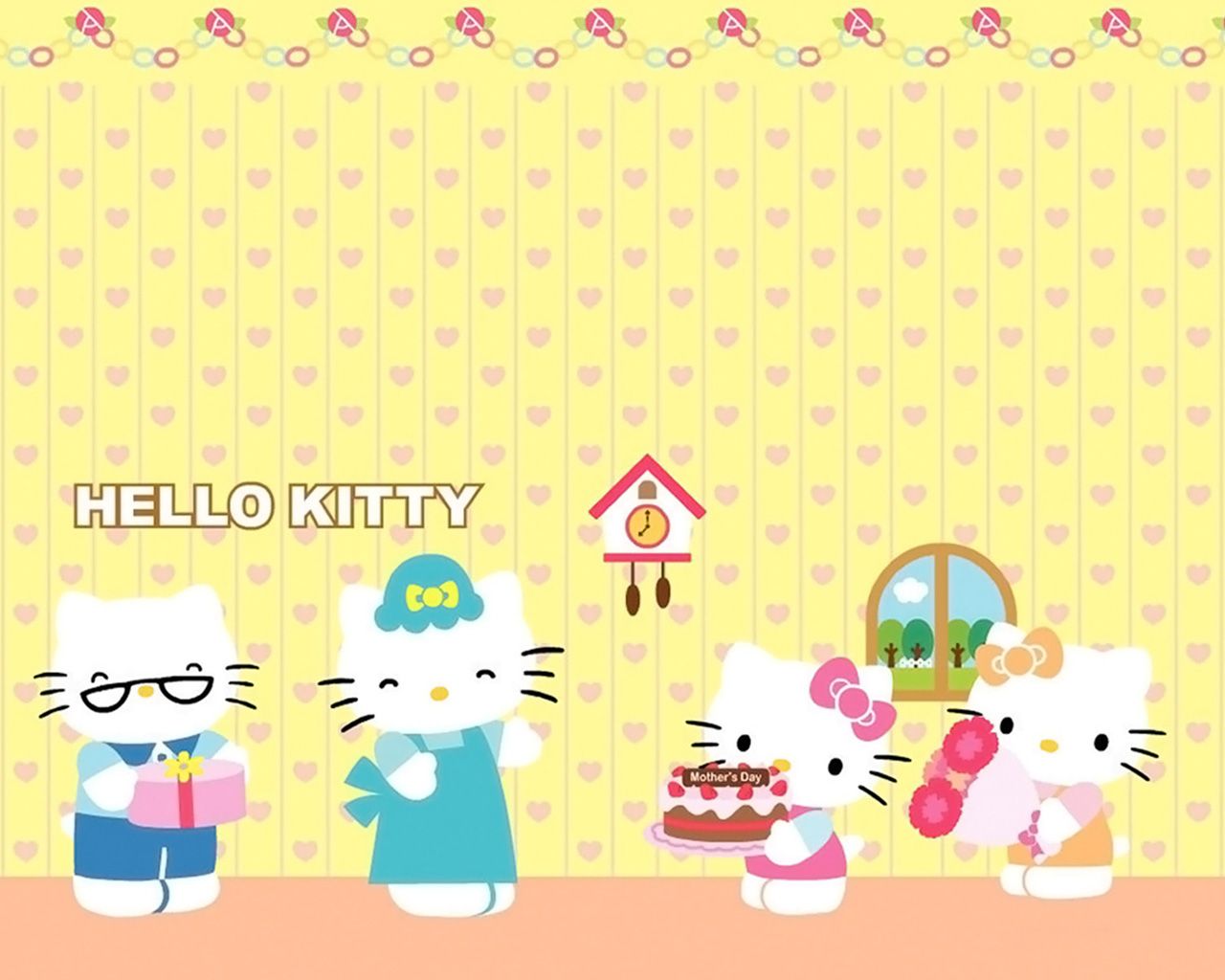 Hello Kitty Mother's Day 1280×1024