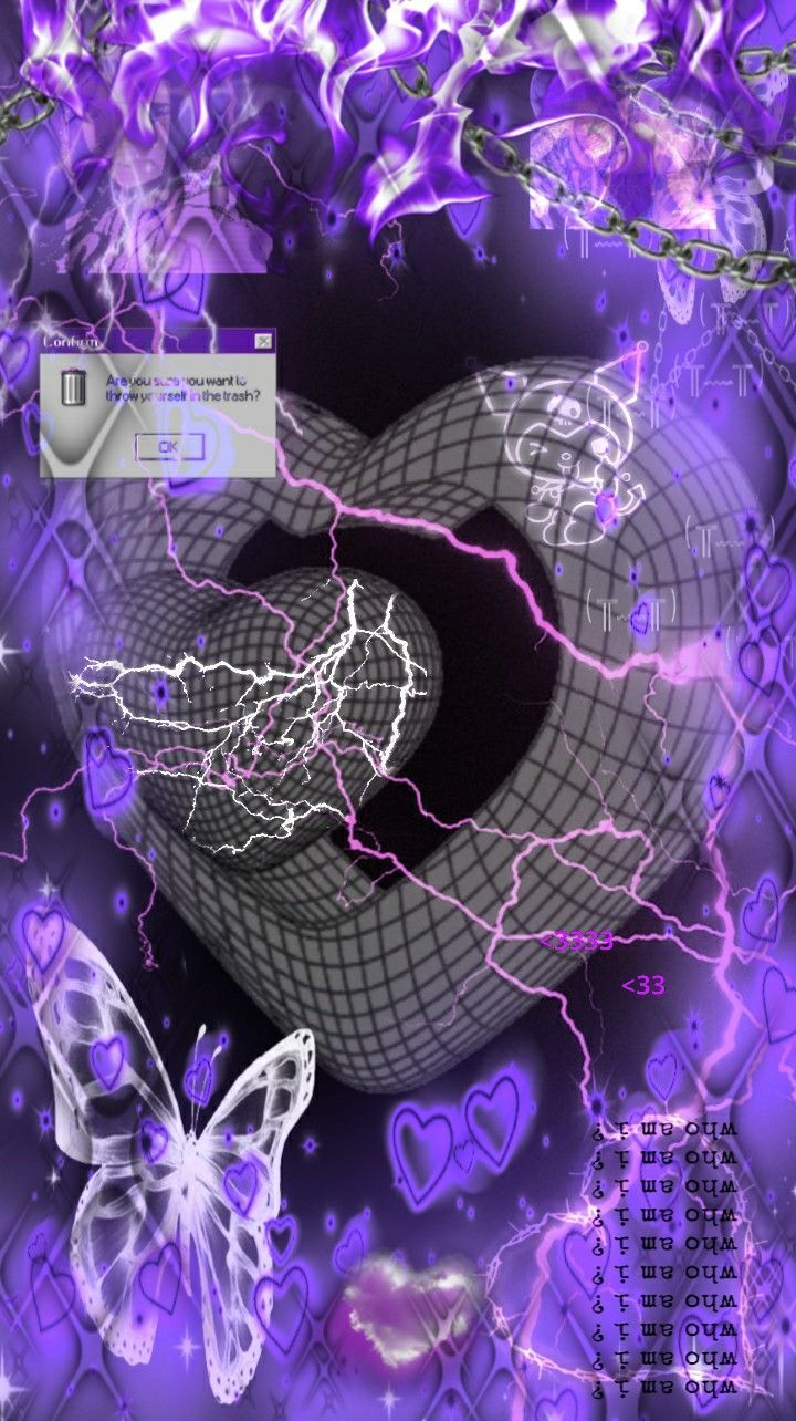 Purple cybercore pfp aesthetic in 2023