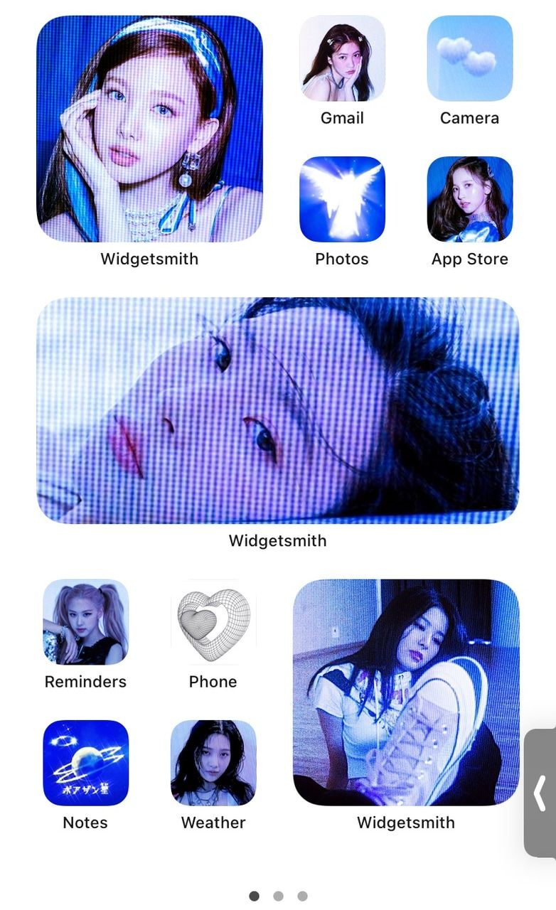 ios 14 cybercore layout shared by ^^