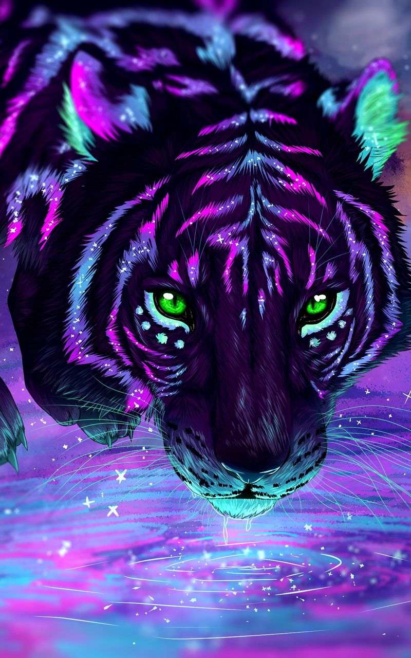 Galaxy Cool Tiger Wallpaper