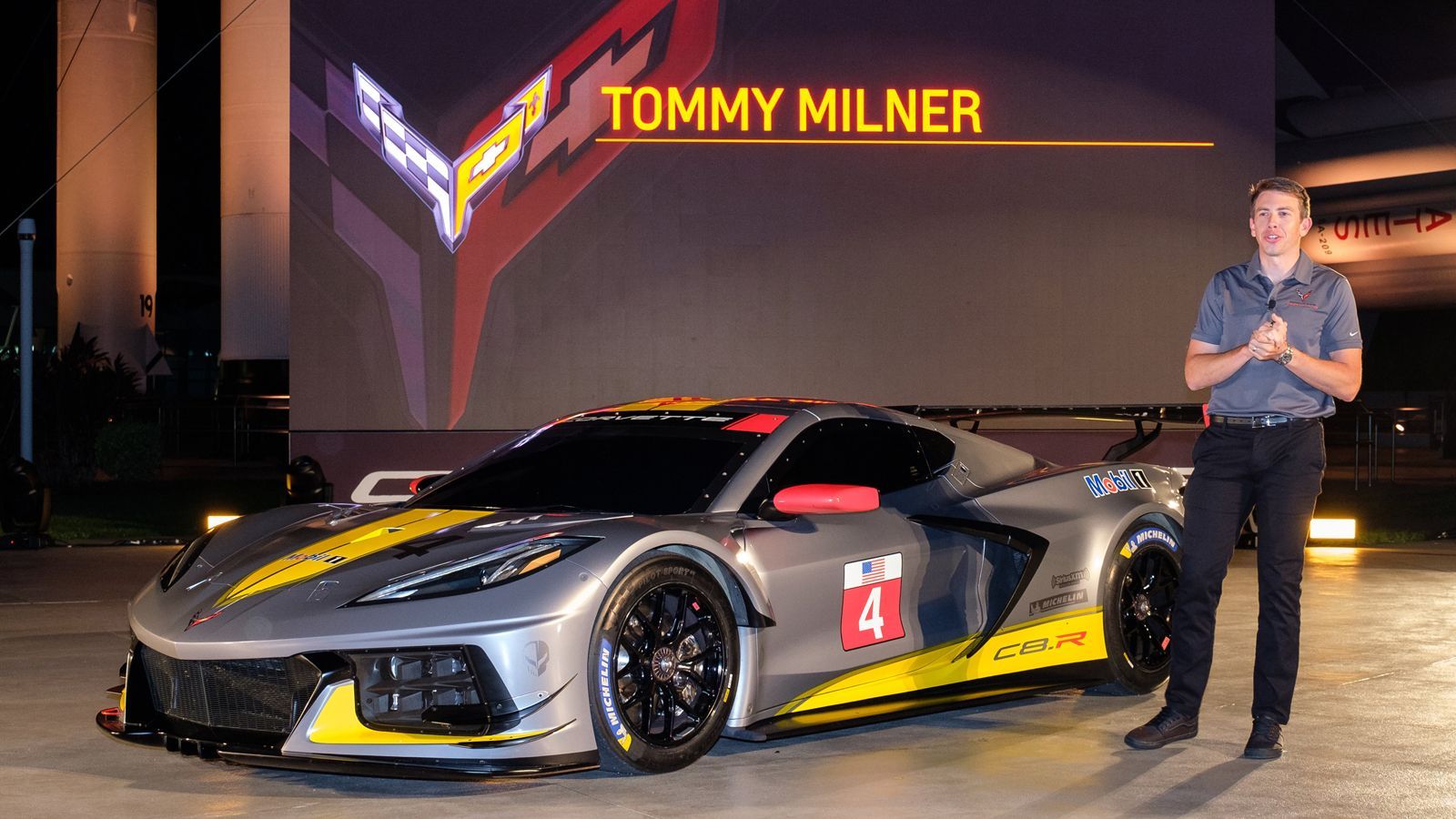 First look: Chevrolet Corvette C8.R makes unexpected appearance at Kennedy Space Center