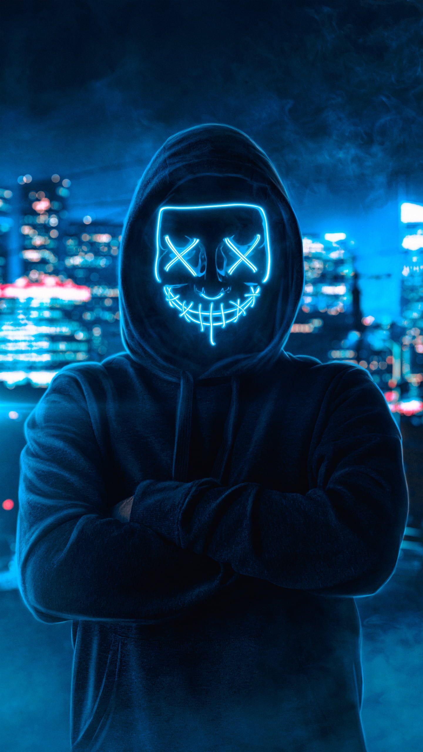 Hacker Mask Neon Wallpapers - Wallpaper Cave