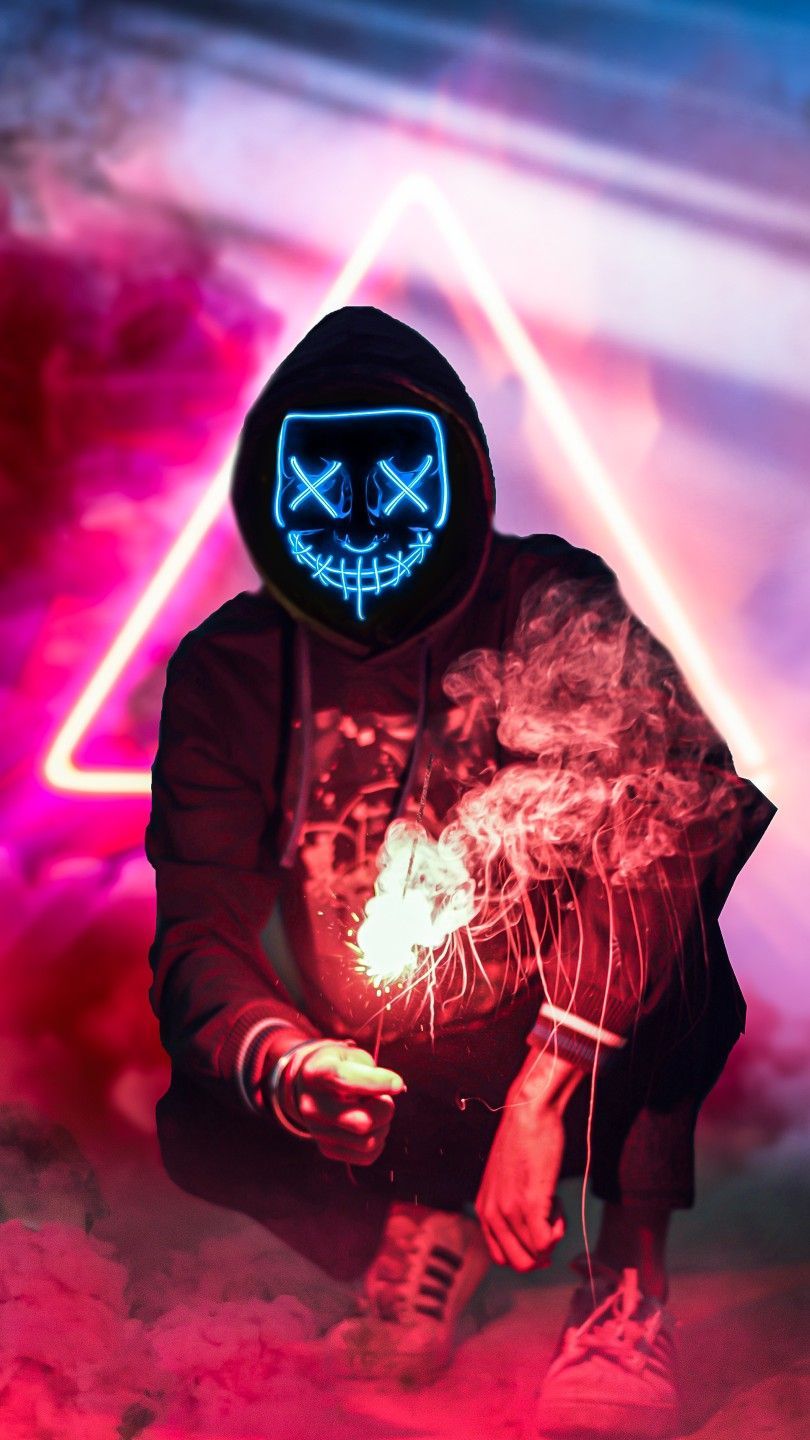 Hacker Mask Neon Wallpapers - Wallpaper Cave