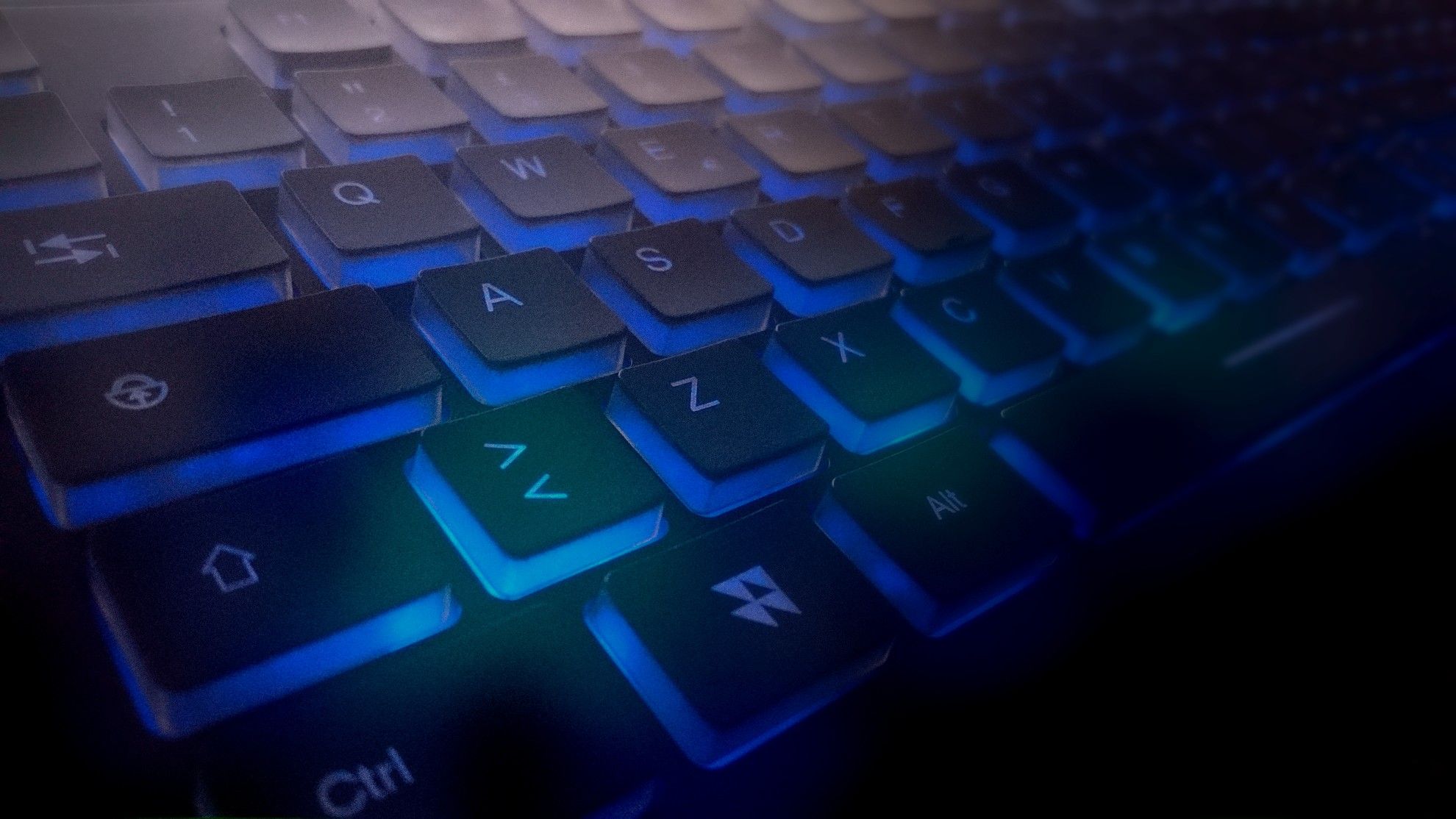 keyboards, Black, Blue Wallpaper HD / Desktop and Mobile Background