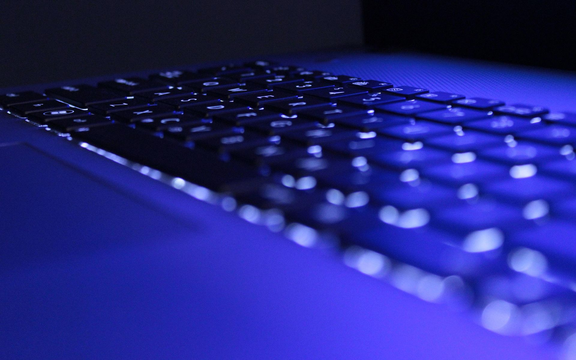 keyboard, Macro, Blue, Computer Wallpaper HD / Desktop and Mobile Background