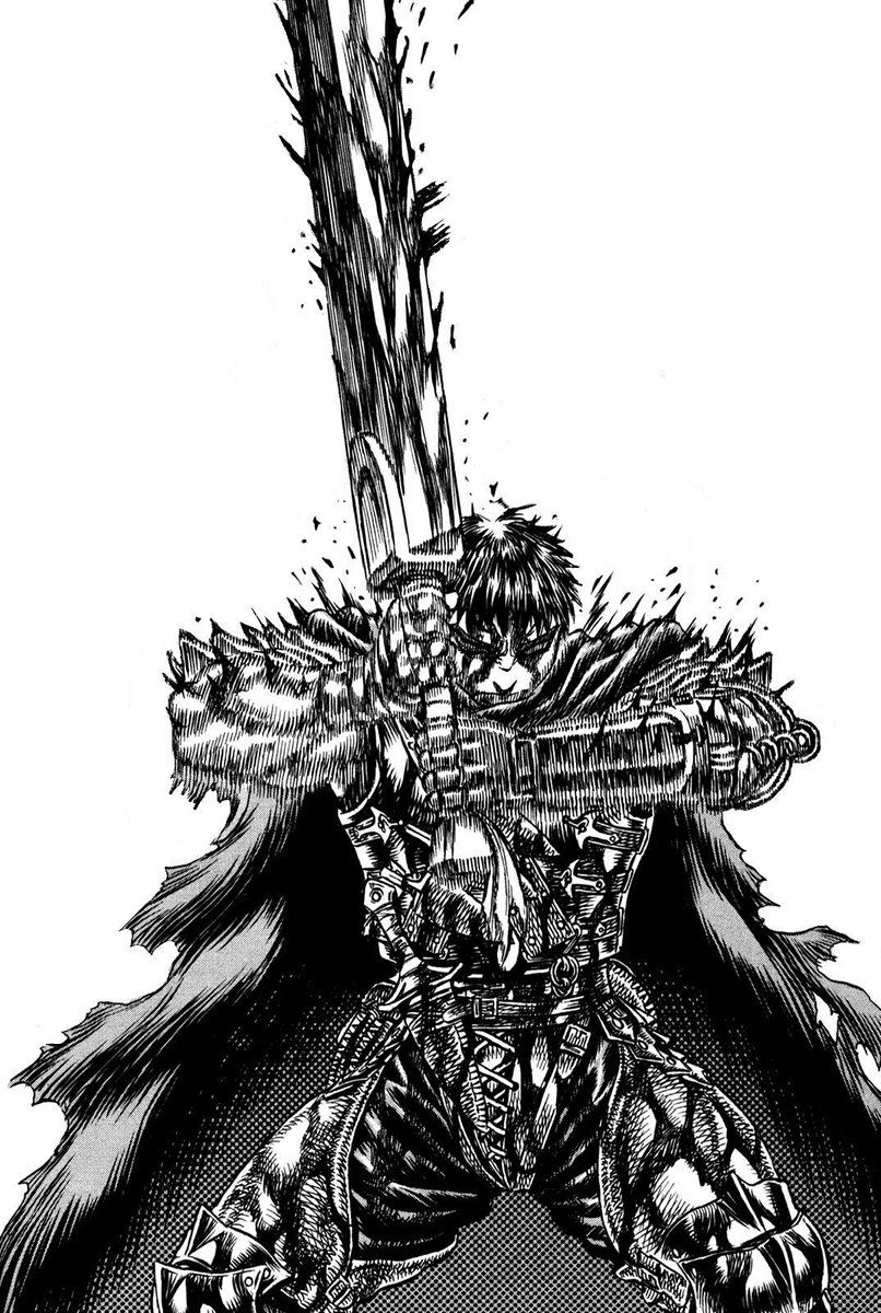 ART DECIDED TO DRAW MY FAVORITE CHARACTER GUTS BERSERK of Berserk favorite Berserk panels