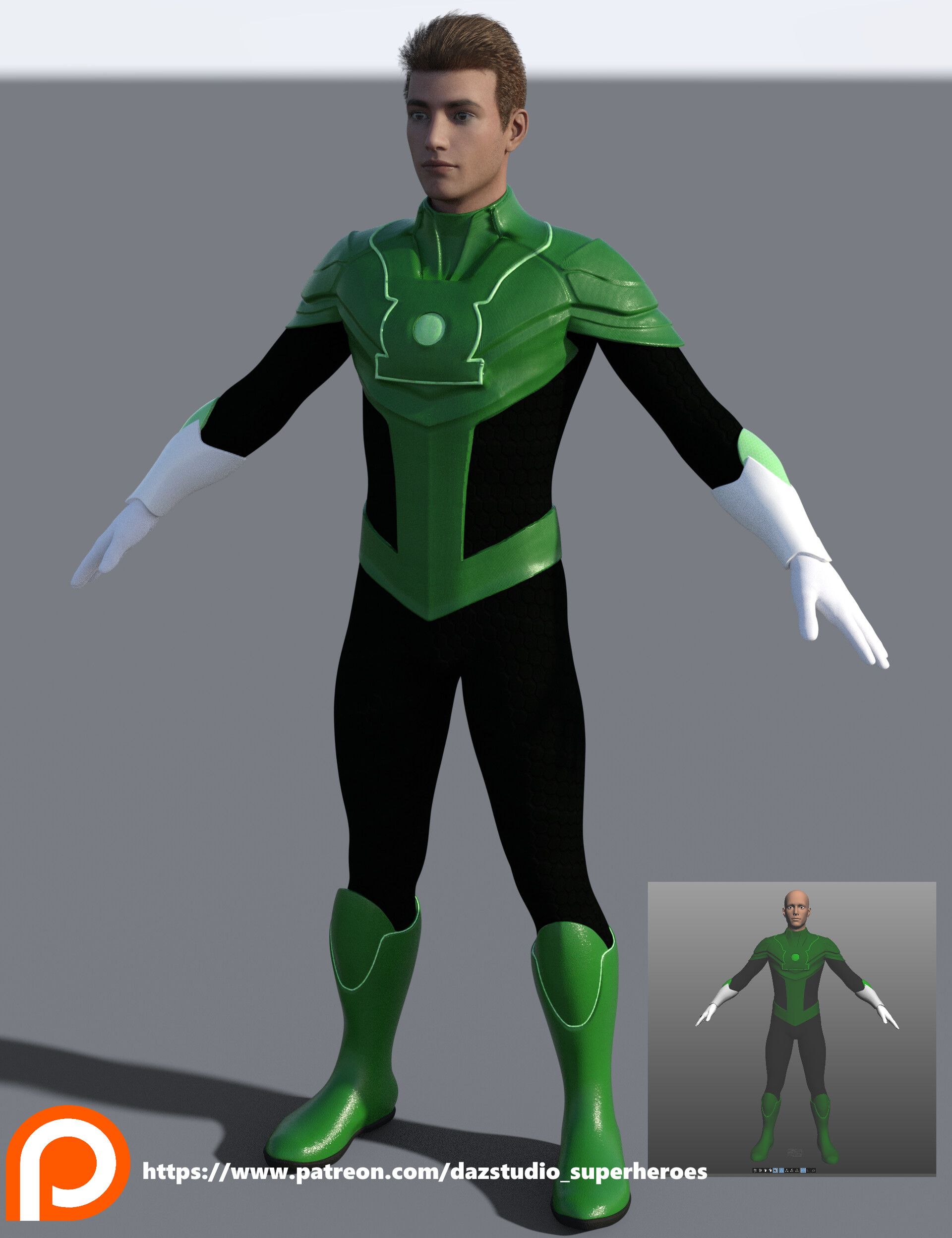 DC Heroes and Villains for DAZ, William Watson