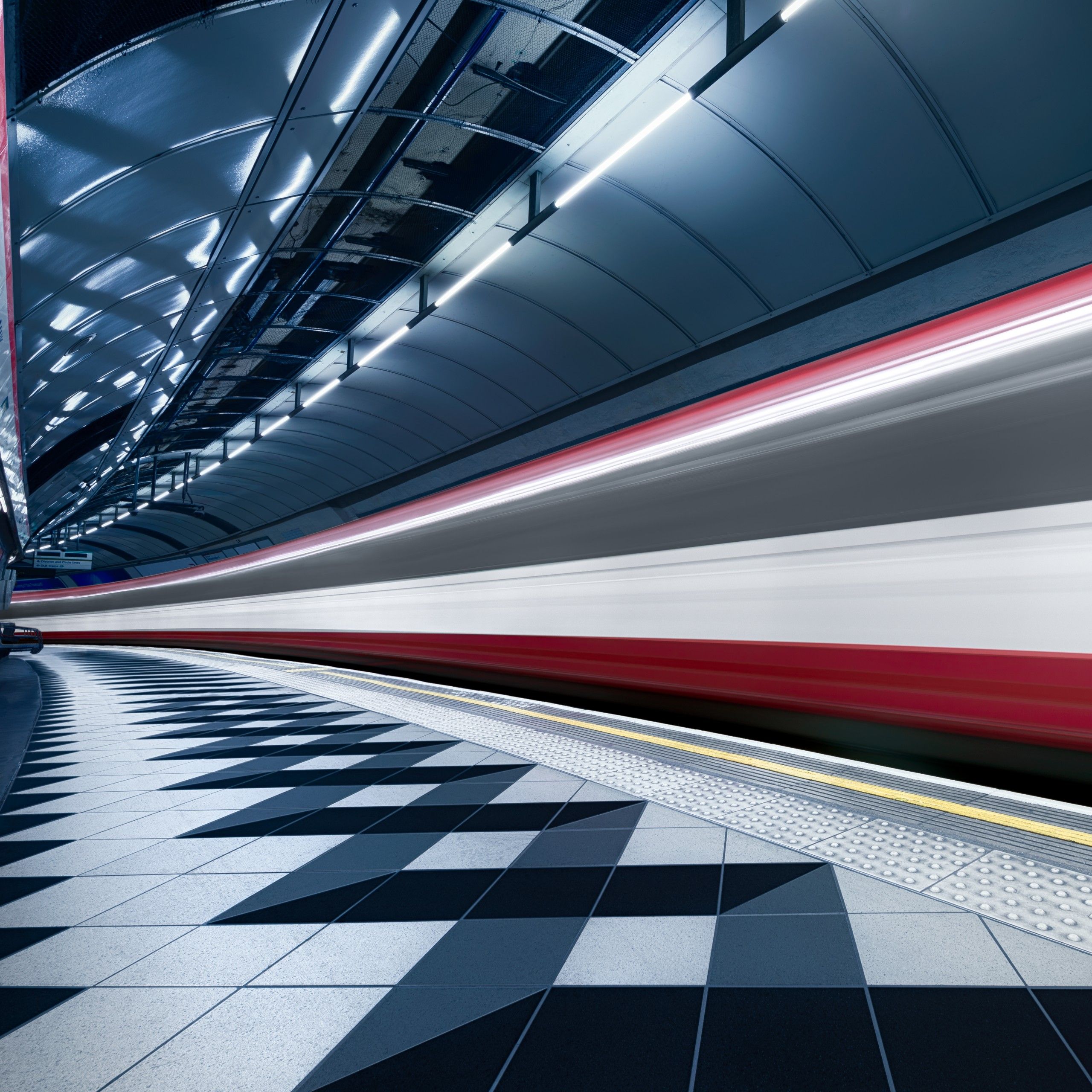 Bank Station 4K Wallpaper, Blurred, Train, London, England, Underground, Subway, Metro, Journey, World