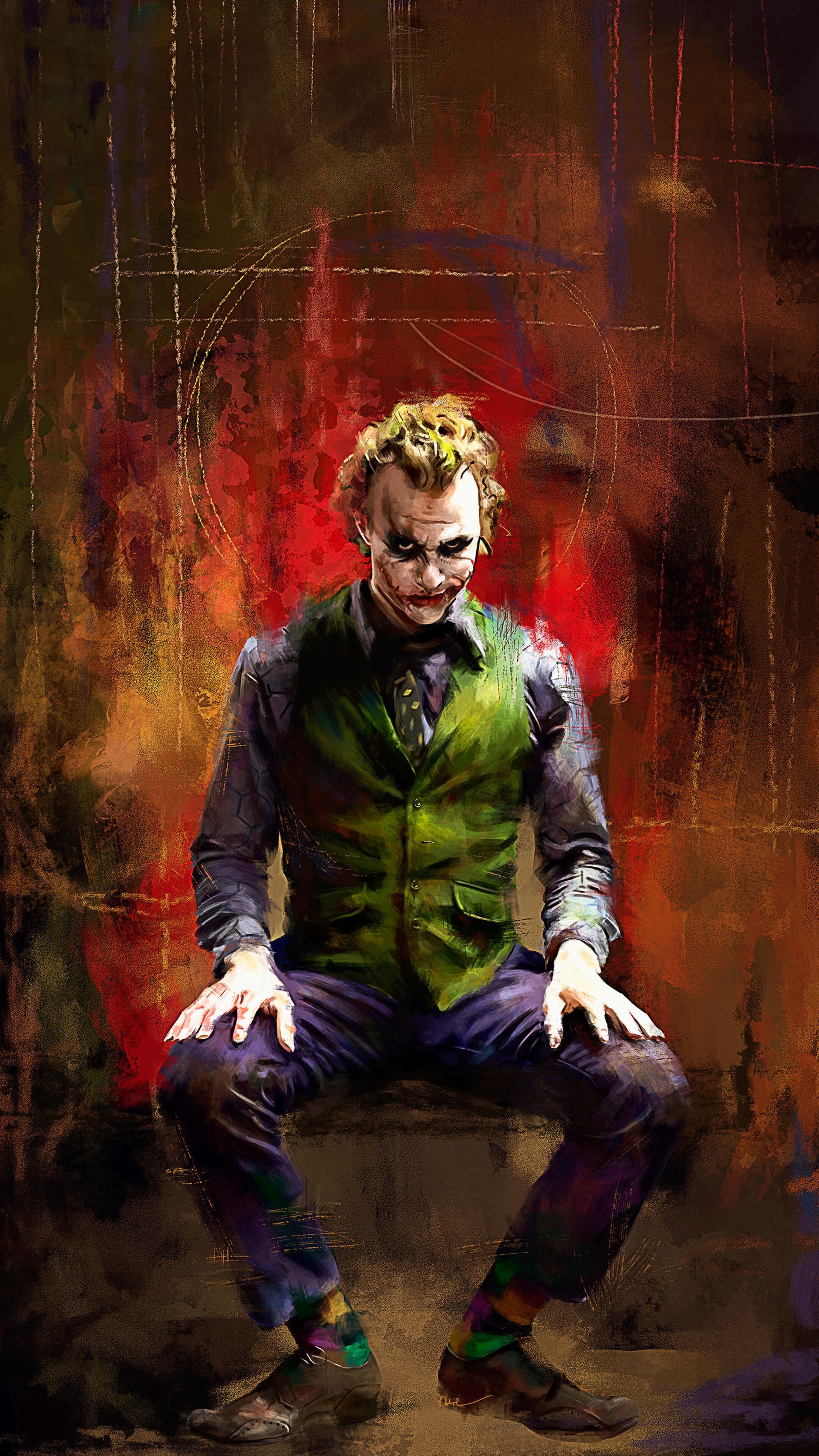 Heath Ledger as the Joker Wallpaper
