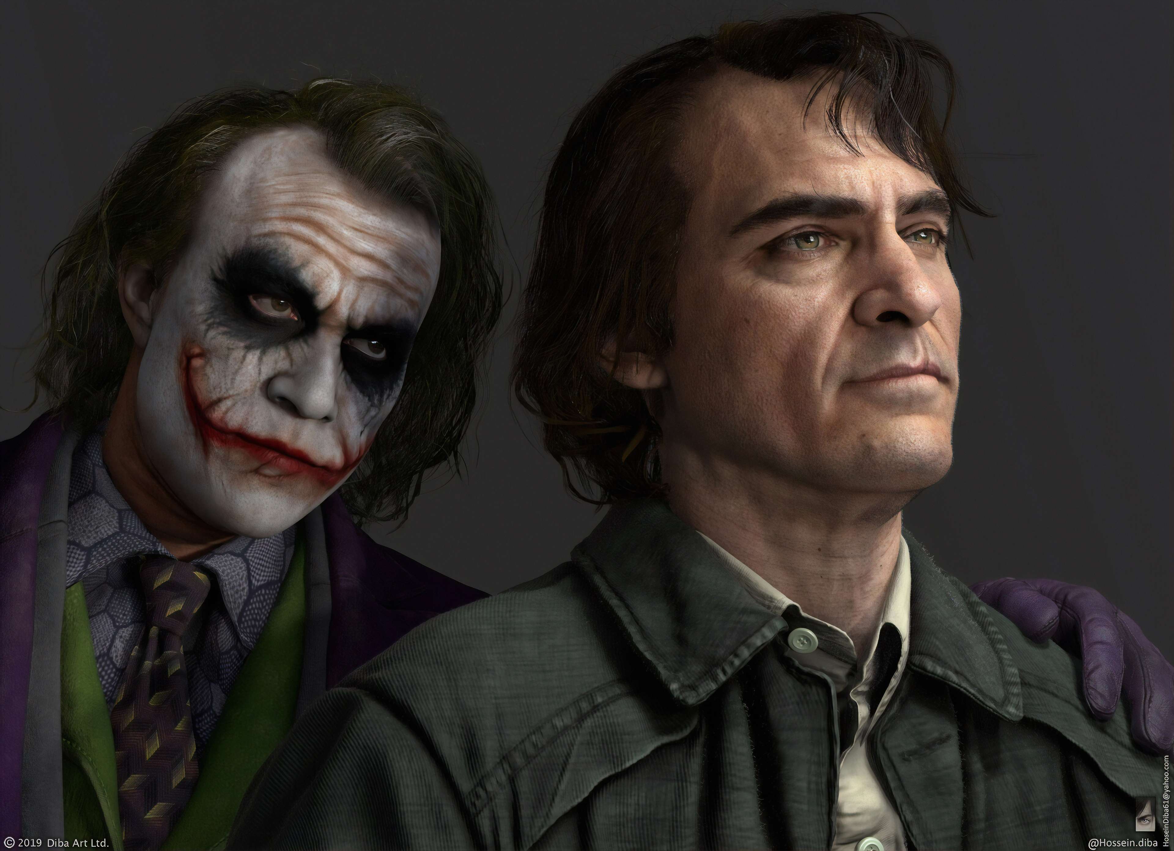 Joker Wallpaper Joaquin Phoenix And Heath Ledger