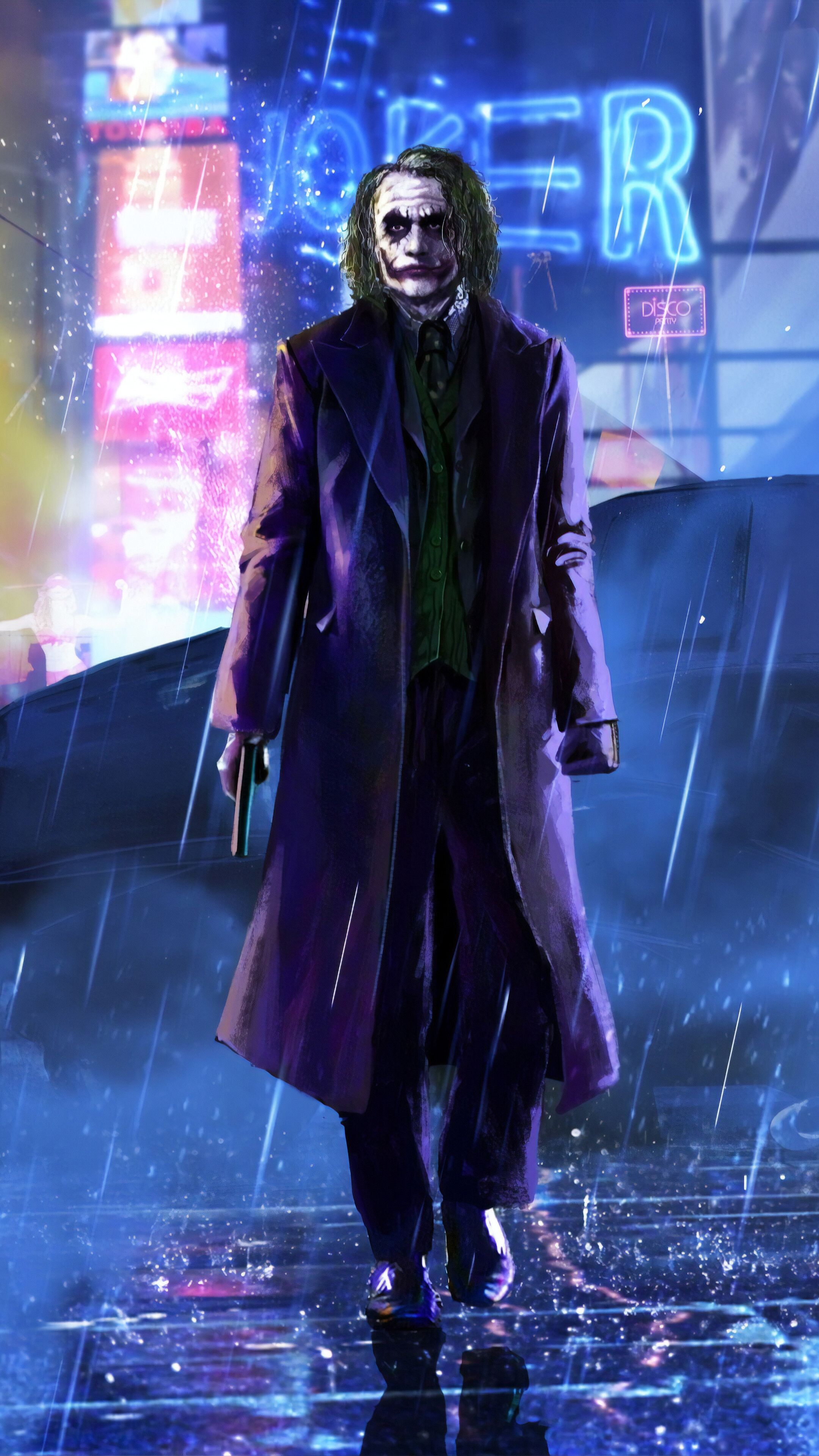 Joker, Heath Ledger, 4K phone HD Wallpaper, Image, Background, Photo and Picture. Mocah HD Wallpaper