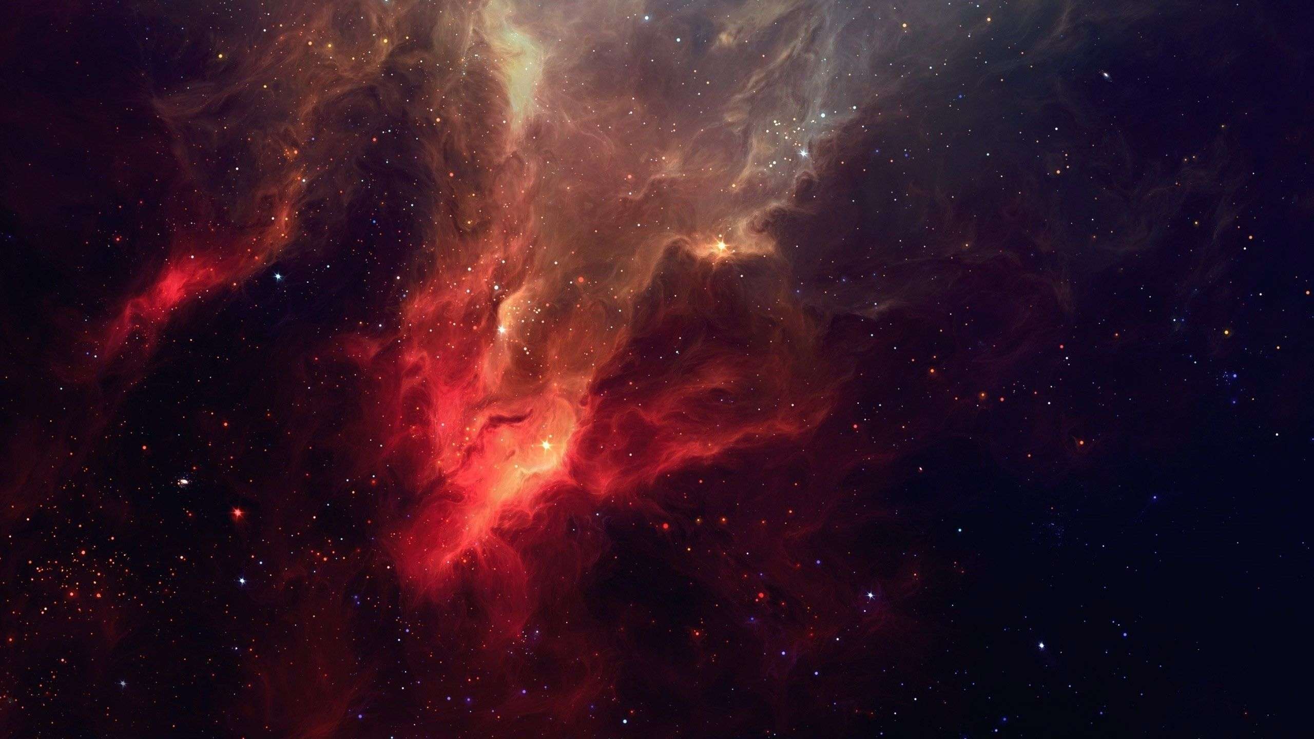 Red Nebula Wallpaper 4k