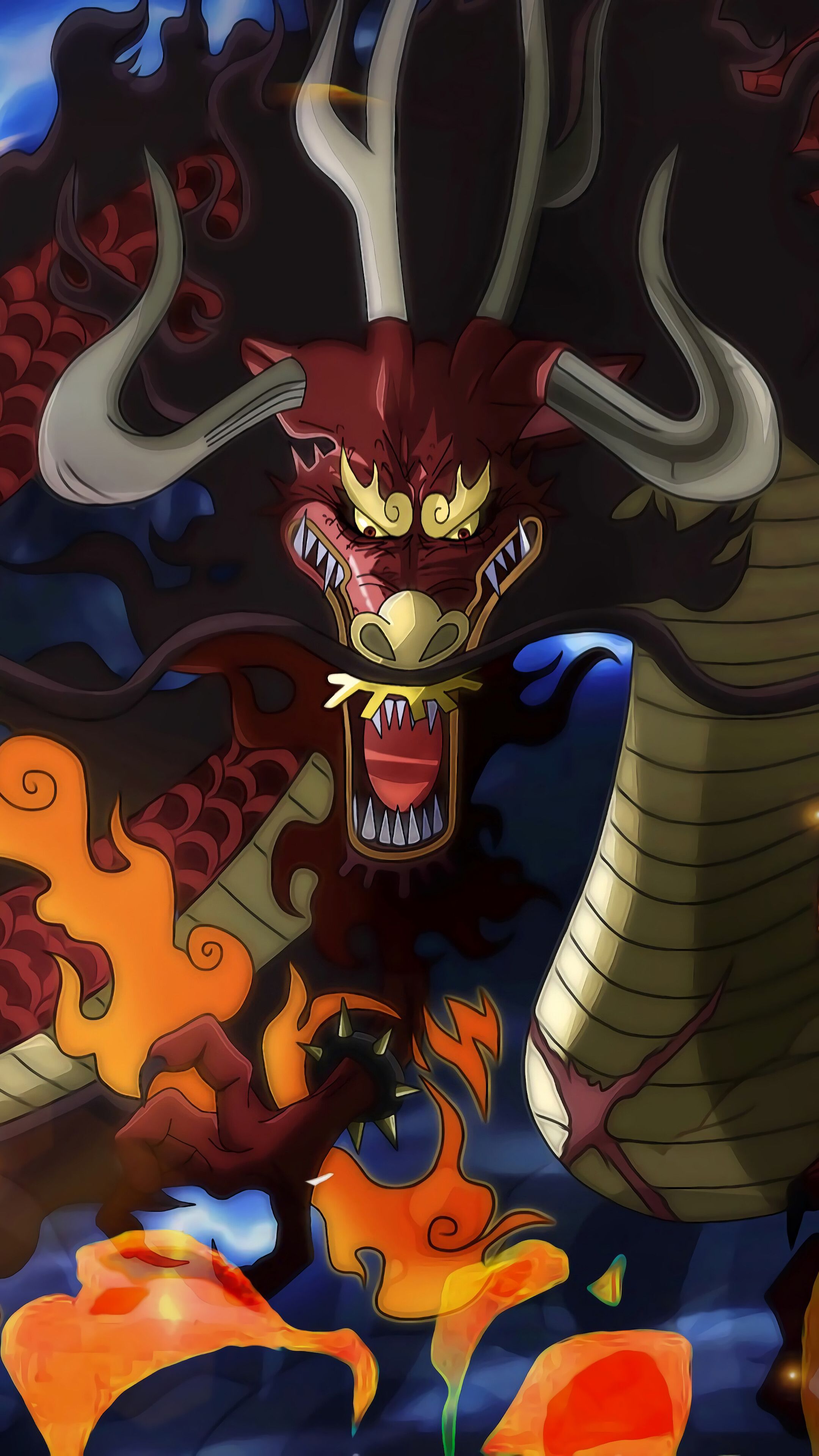 Kaido, Dragon, Form, One Piece, 4K phone HD Wallpaper, Image, Background, Photo and Picture. Mocah HD Wallpaper