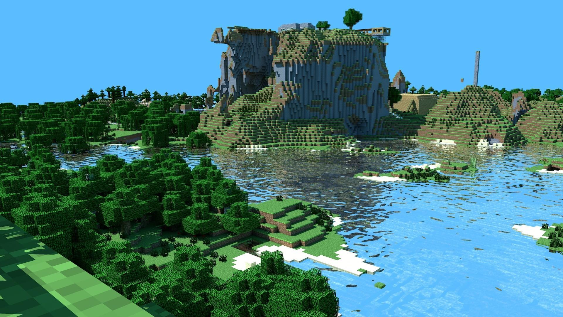 Minecraft Landscape Wallpaper Free Minecraft Landscape Background