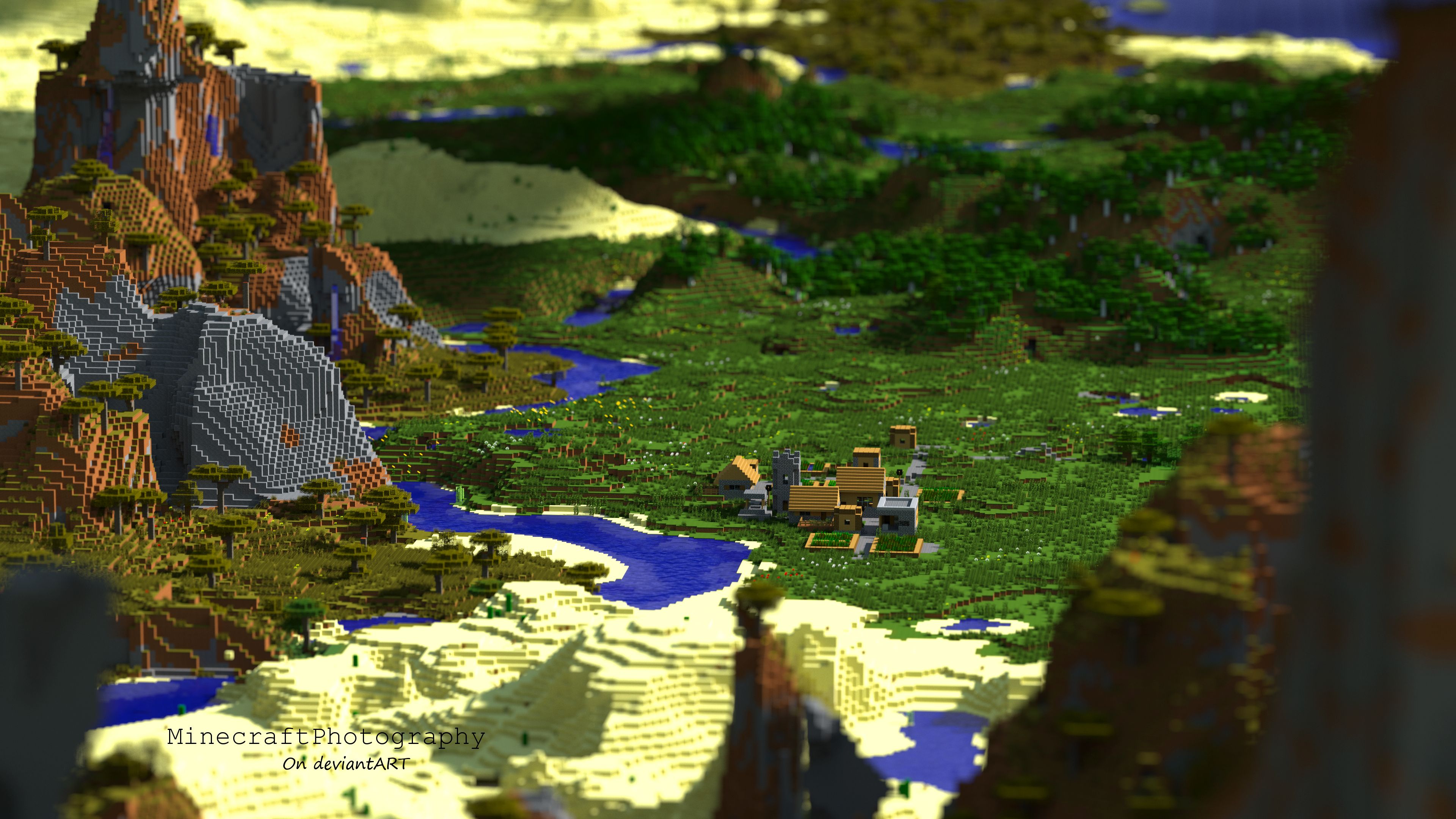 Minecraft Landscapes 4k Wallpapers Wallpaper Cave