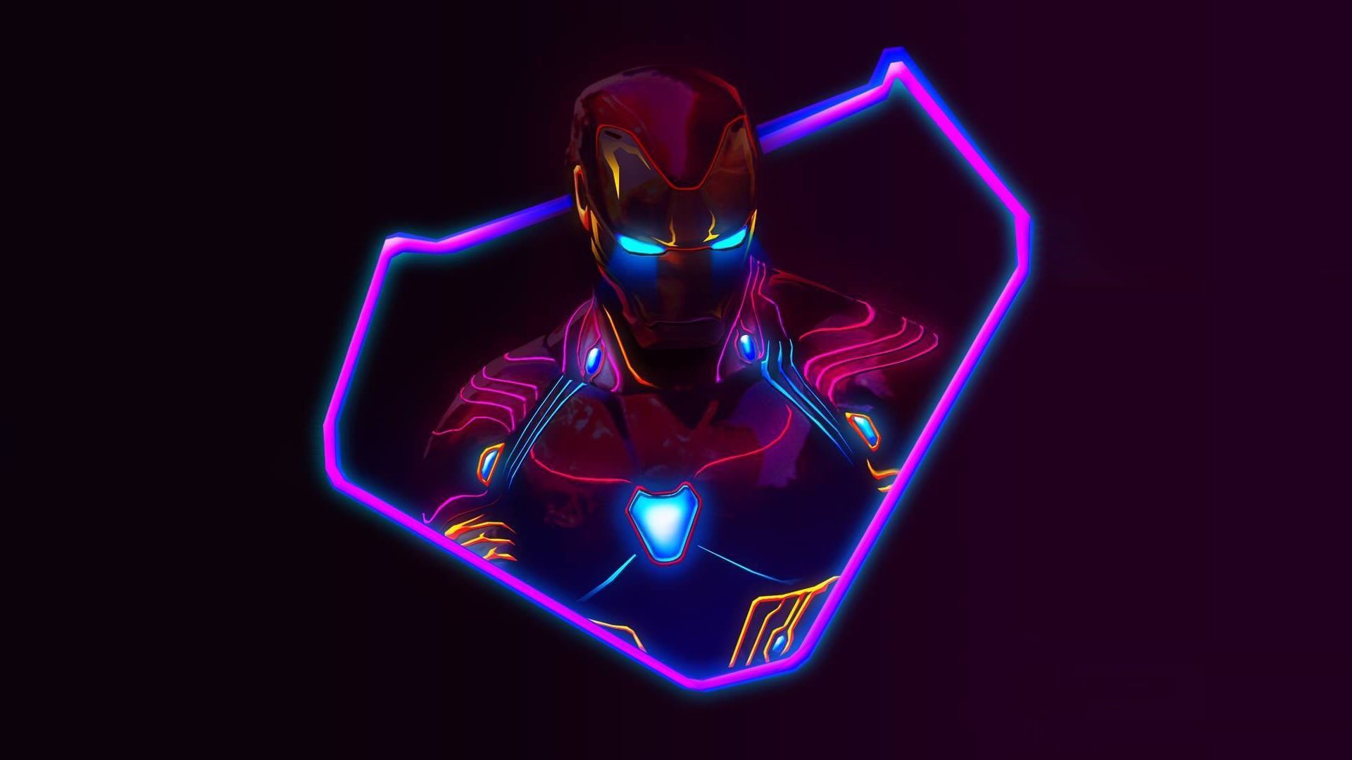 Download Neon Avengers Desktop Wallpapers