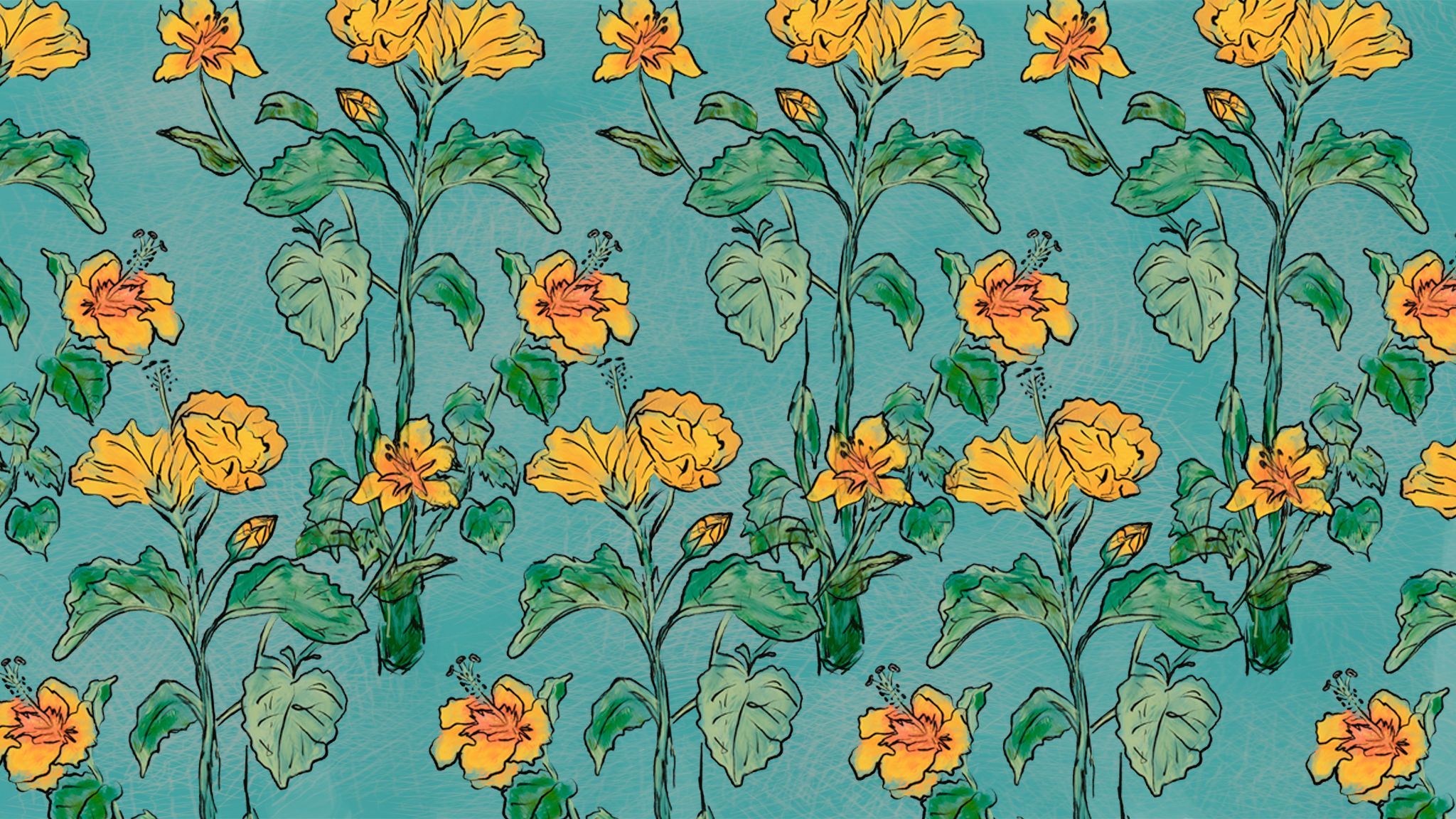 Yellow Hibiscus Wallpaper