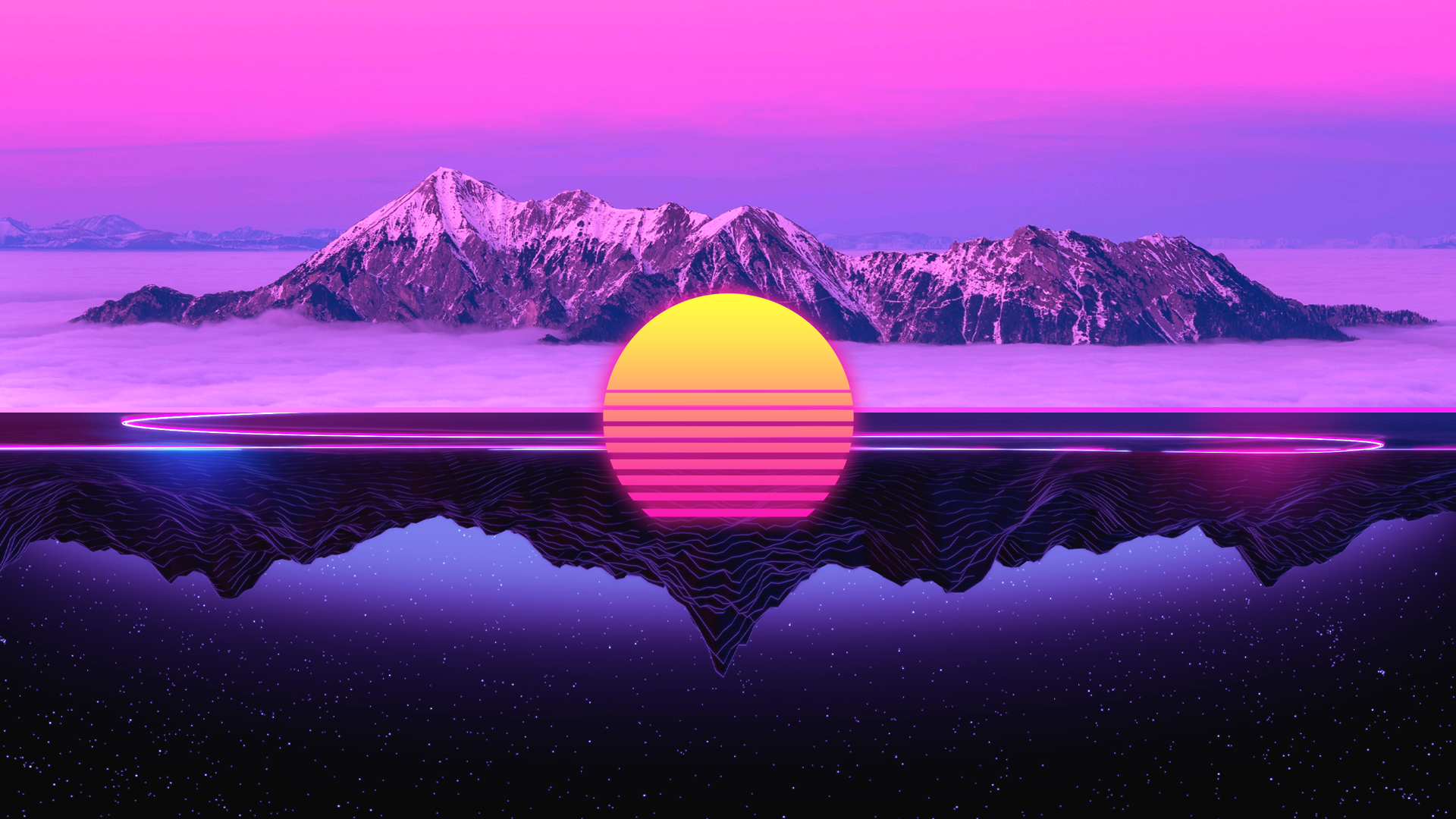 Retro Sunset [1920x1080]. Desktop Wallp