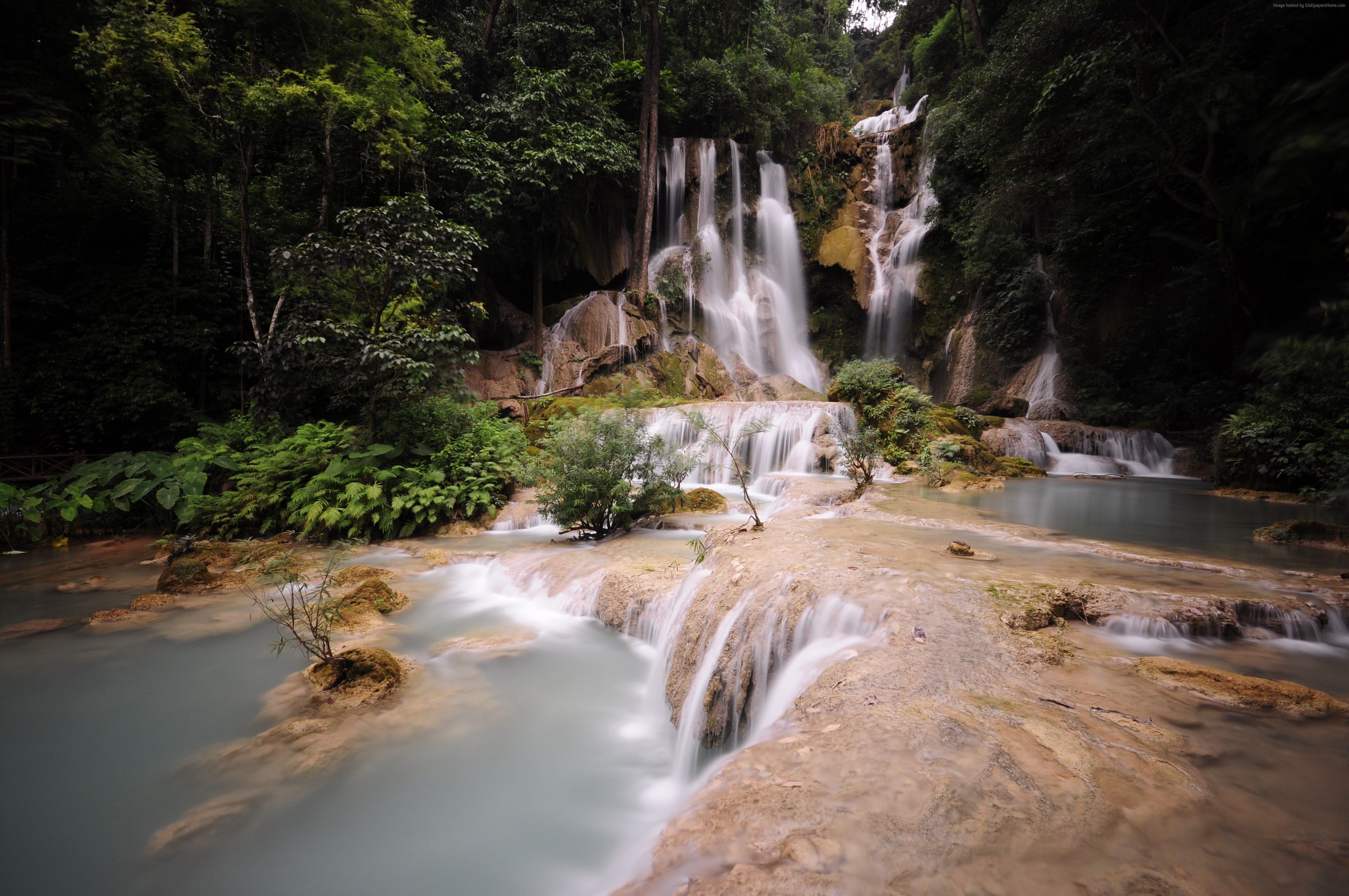 #HD wallpaper, #Pongour, k, #mountain, #falls, #waterfall, #river, #Dalat Waterfall, #Vietnam. Mocah HD Wallpaper