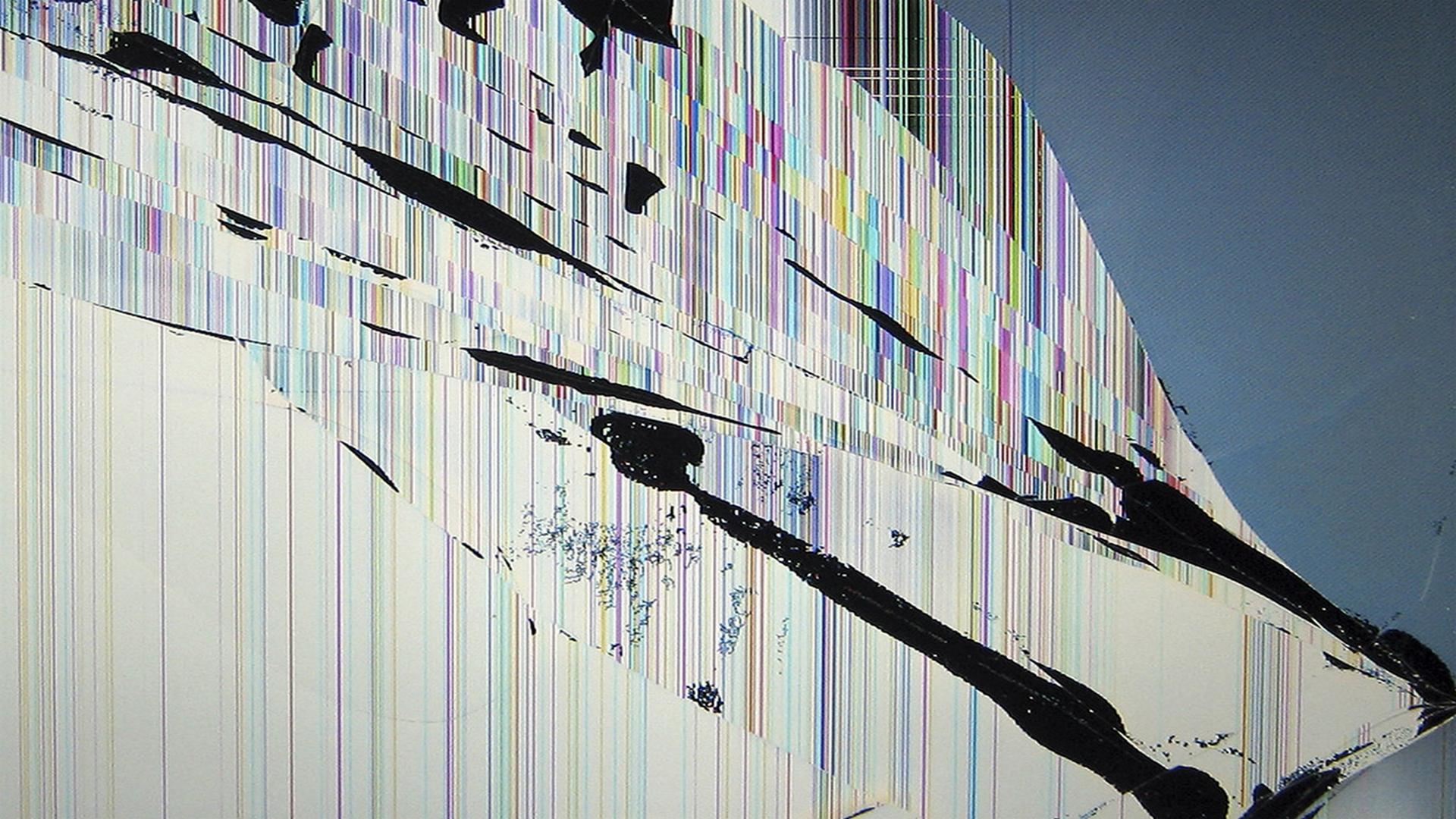 Cracked Computer Screen Background