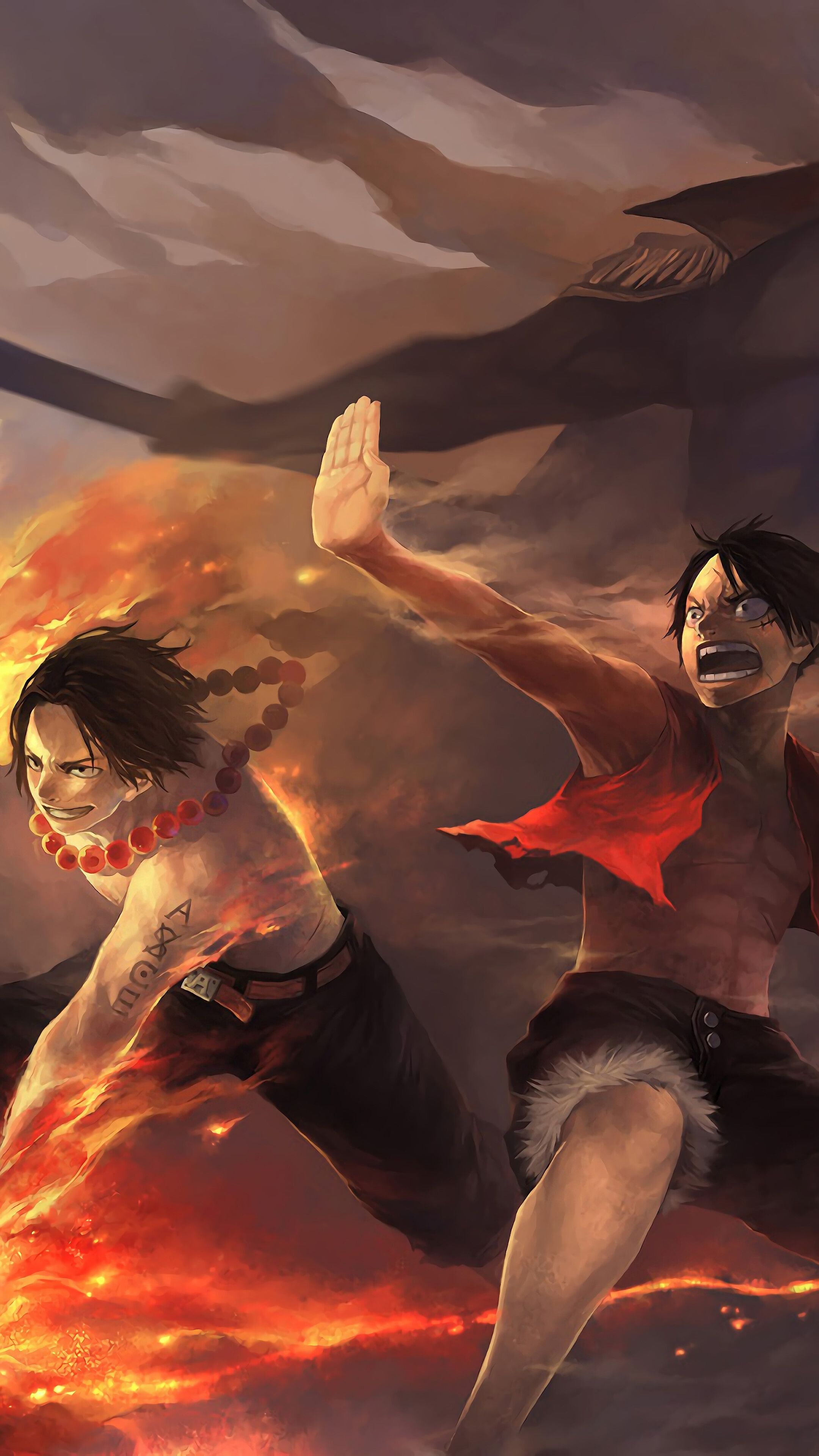 Ace, Luffy, Whitebeard, Marco, One Piece, 4K phone HD Wallpaper, Image, Background, Photo and Picture. Mocah HD Wallpaper