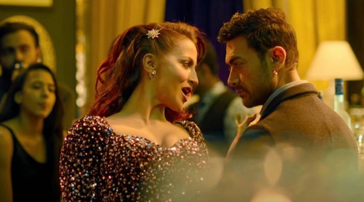 Aamir Khan, Elli AvrRam shatter screens with their chemistry in cabaret song Har Funn Maula, watch. Entertainment News, The Indian Express