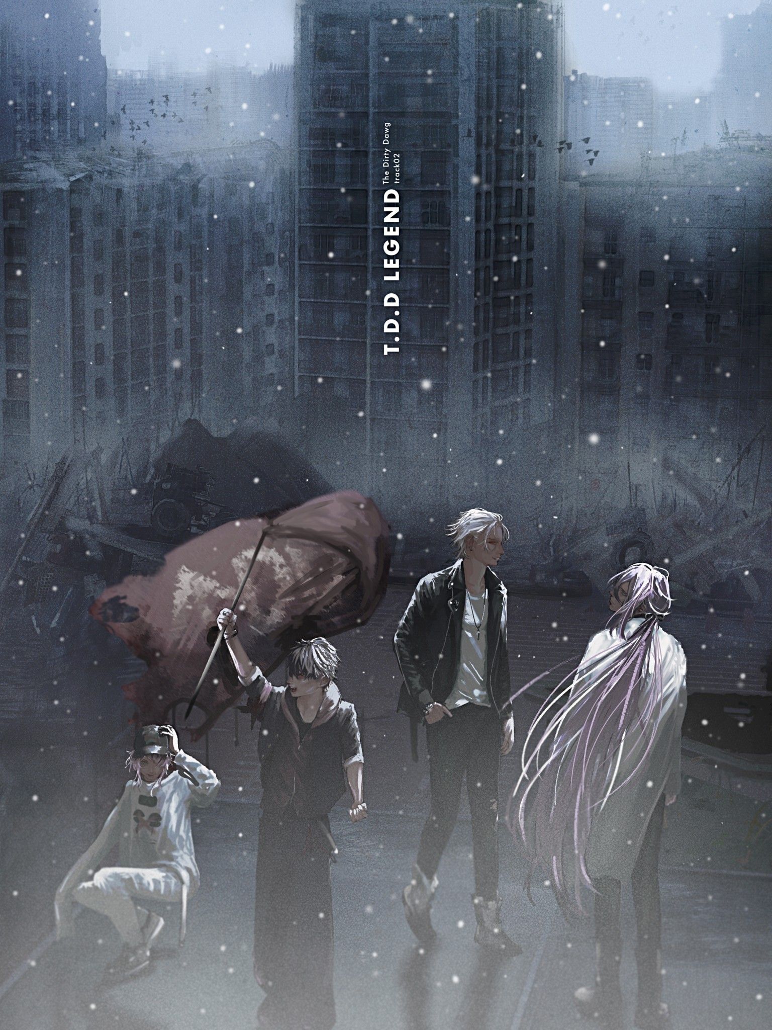 Download 1536x2048 The Dirty Dawg, Aohitsugi Samatoki, Jinguuji Jakurai, Amemura Ramuda Wallpaper for Apple iPad Mini, Apple IPad 3, 4