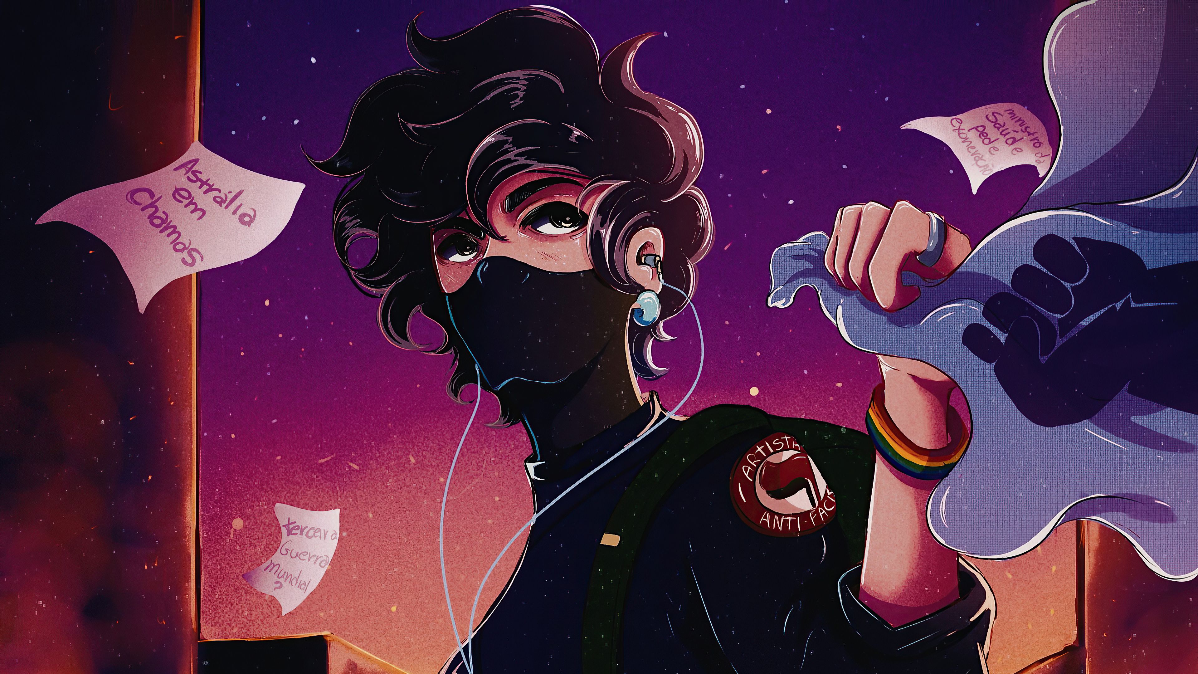 Kid Listening To Music Laptop Full HD 1080P HD 4k Wallpaper, Image, Background, Photo and Picture