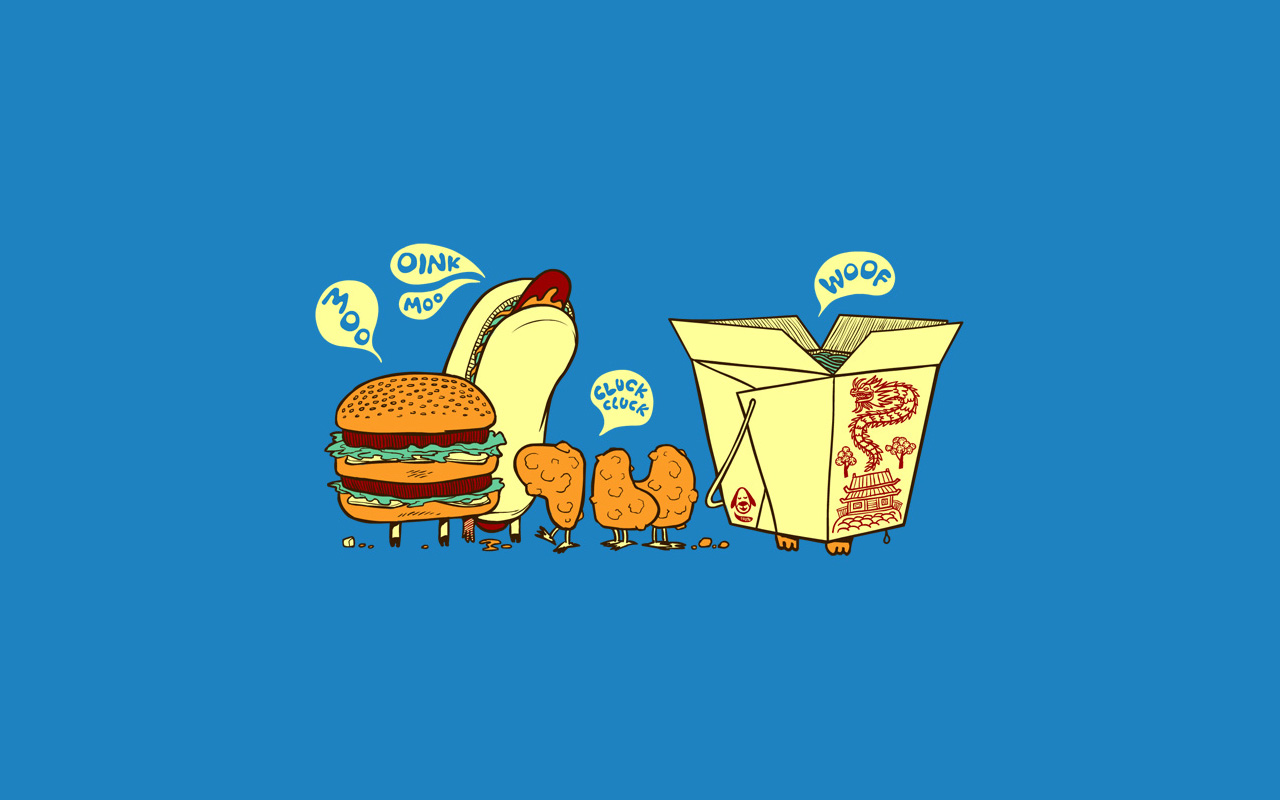 41+] Funny Food Wallpapers