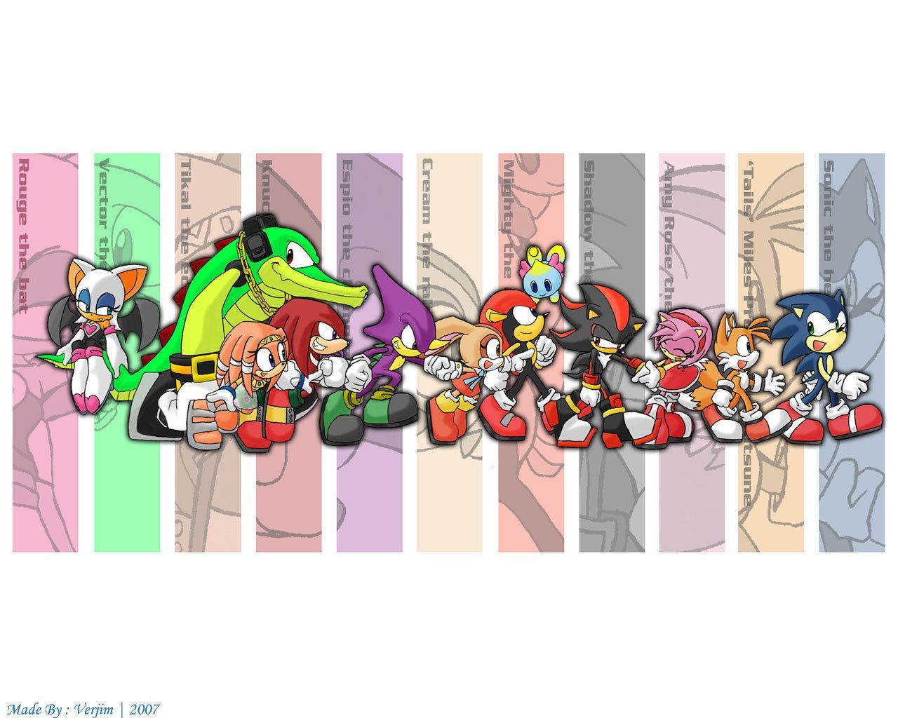 Sonic Characters Wallpaper: sonic characters. Character wallpaper, Sonic, Sonic fan art