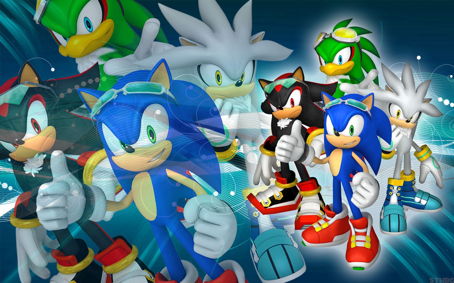 SonicTheHedgehogBG Sonic, Shadow, Silver And Jet by SonicTheHedgehogBG 1920x1200. Sonic and shadow, Sonic, Shadow