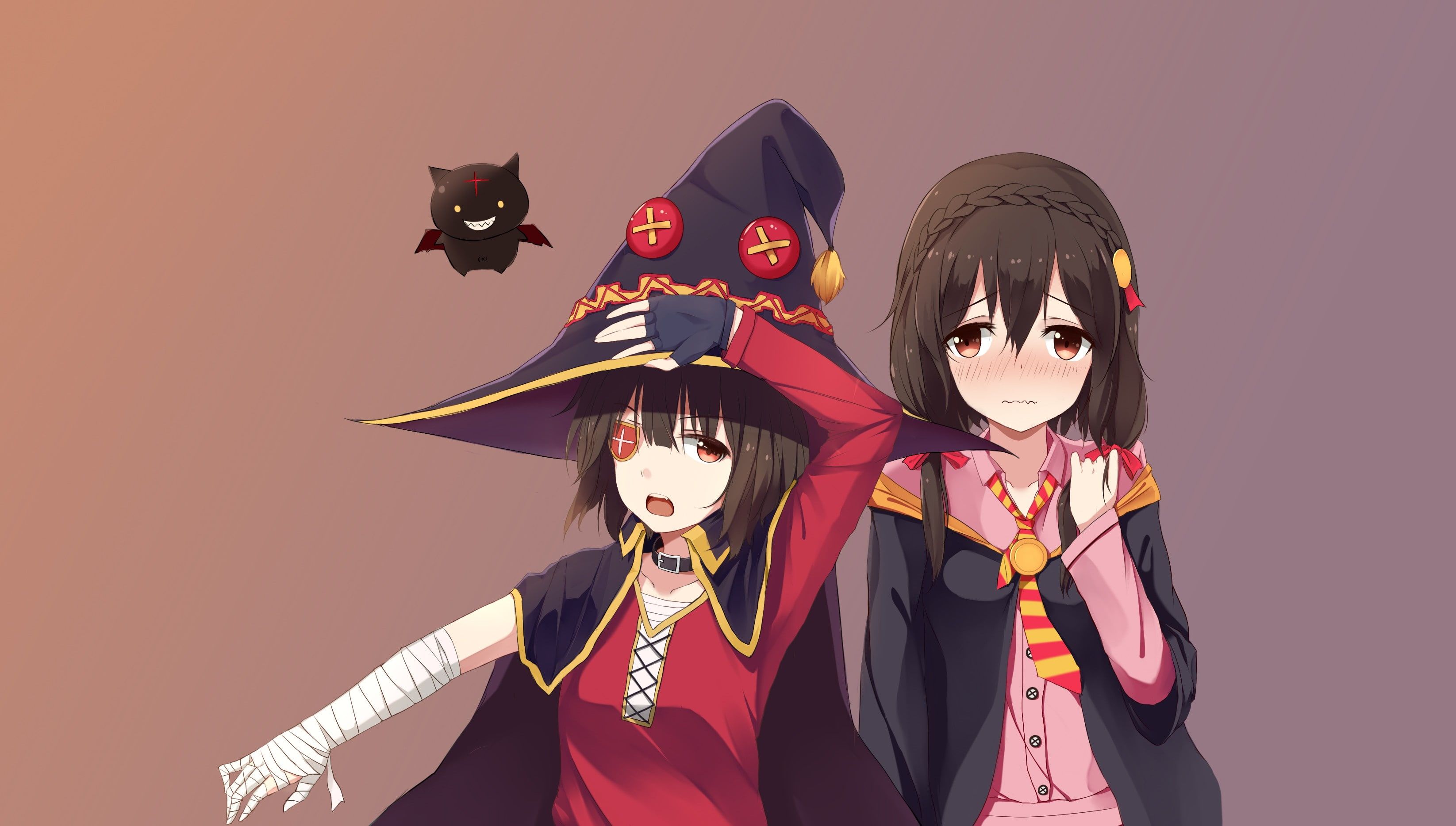 Kono Subarashii Sekai ni Shukufuku wo! #Megumin Yunyun (Konosuba) K # wallpaper #hdwallpaper #desktop. HD wallpaper, Anime, Anime funny