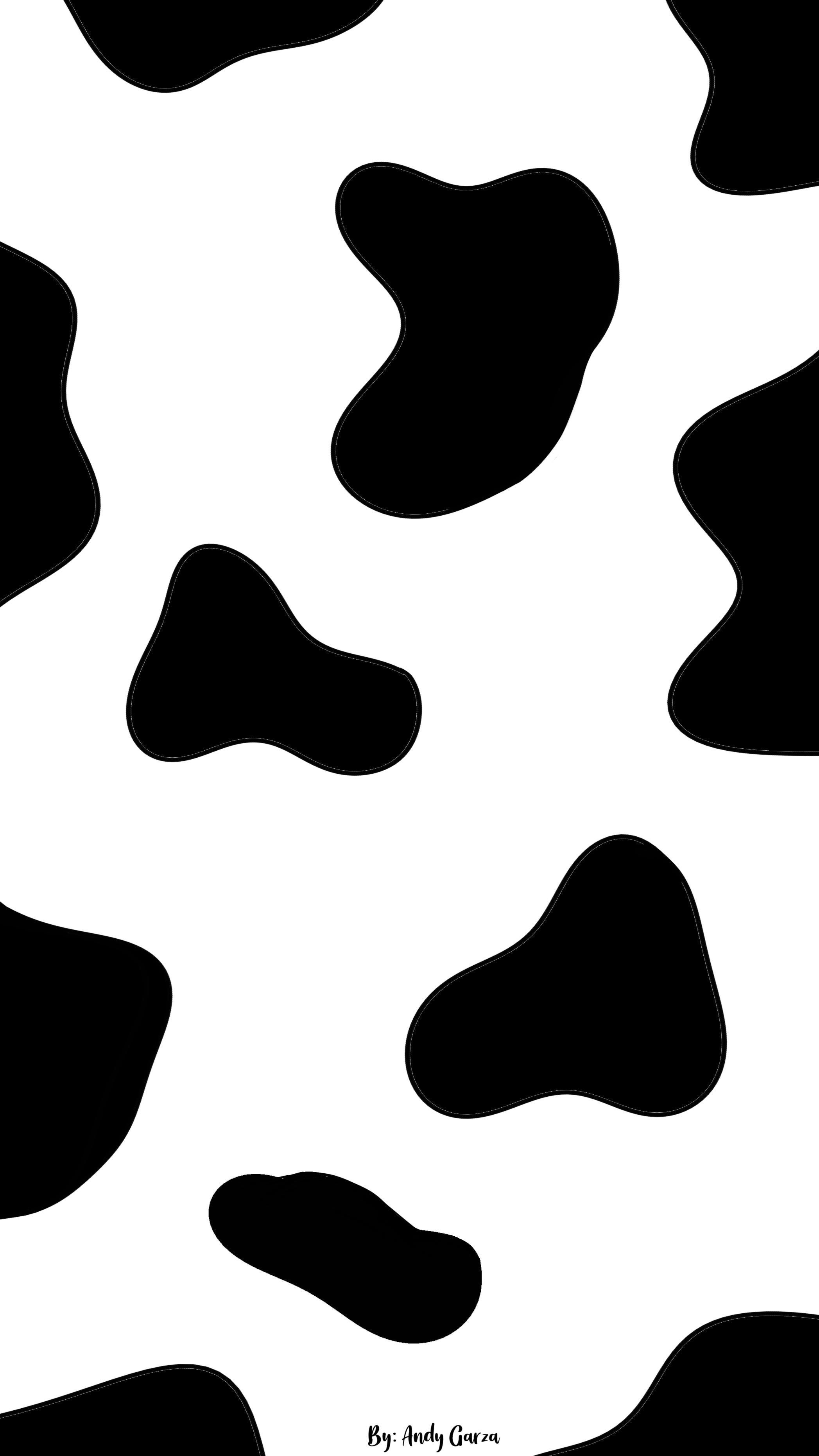 Cowhide Mural Cow Print Wallpaper for Walls  anewall  Anewall