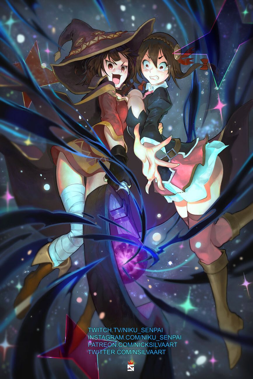 Legend of Crimson! by Nick SilvaAn illustration to commemorate Konosuba: Legend of Crimson! Their first movie! Characters featur. Anime shows, Kawaii anime, Anime