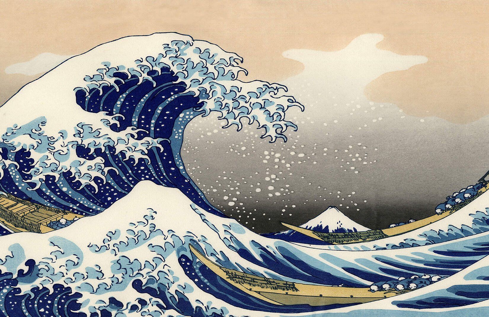 The Great Wave' by Hokusai Wallpaper Mural