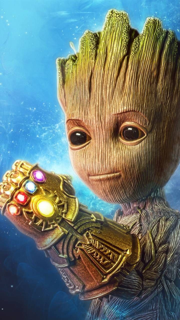 Download Baby Groot Funny Wallpaper by Messi10509 now. Browse millions of popula. Marvel comics wallpaper, Avengers wallpaper, Thanos marvel