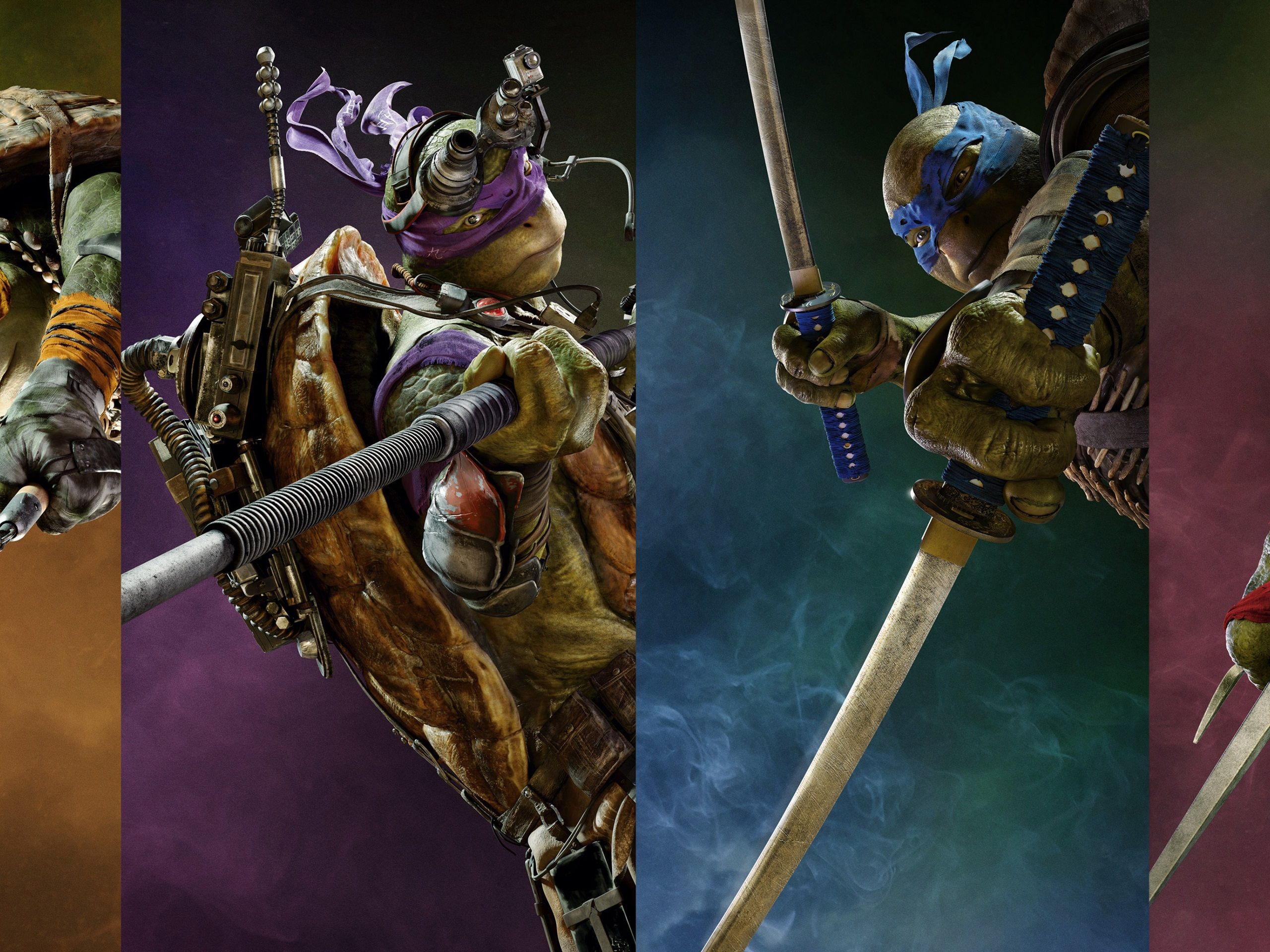 Wallpaper Four heroes, Teenage Mutant Ninja Turtles 3840x2160 UHD 4K Picture, Image