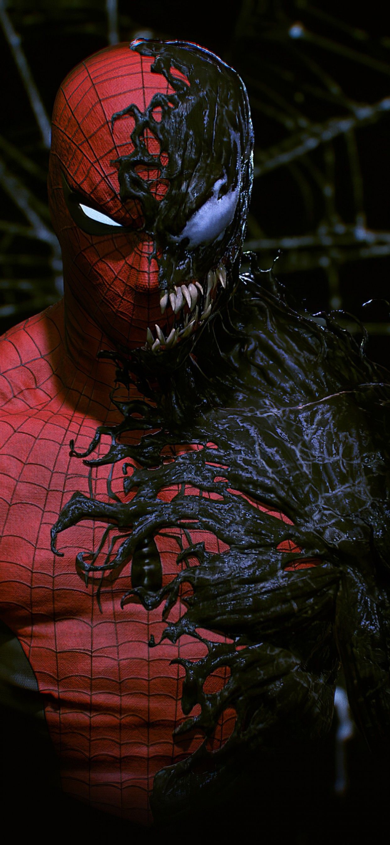 Spider Man And Venom Artwork 4K Wallpaper