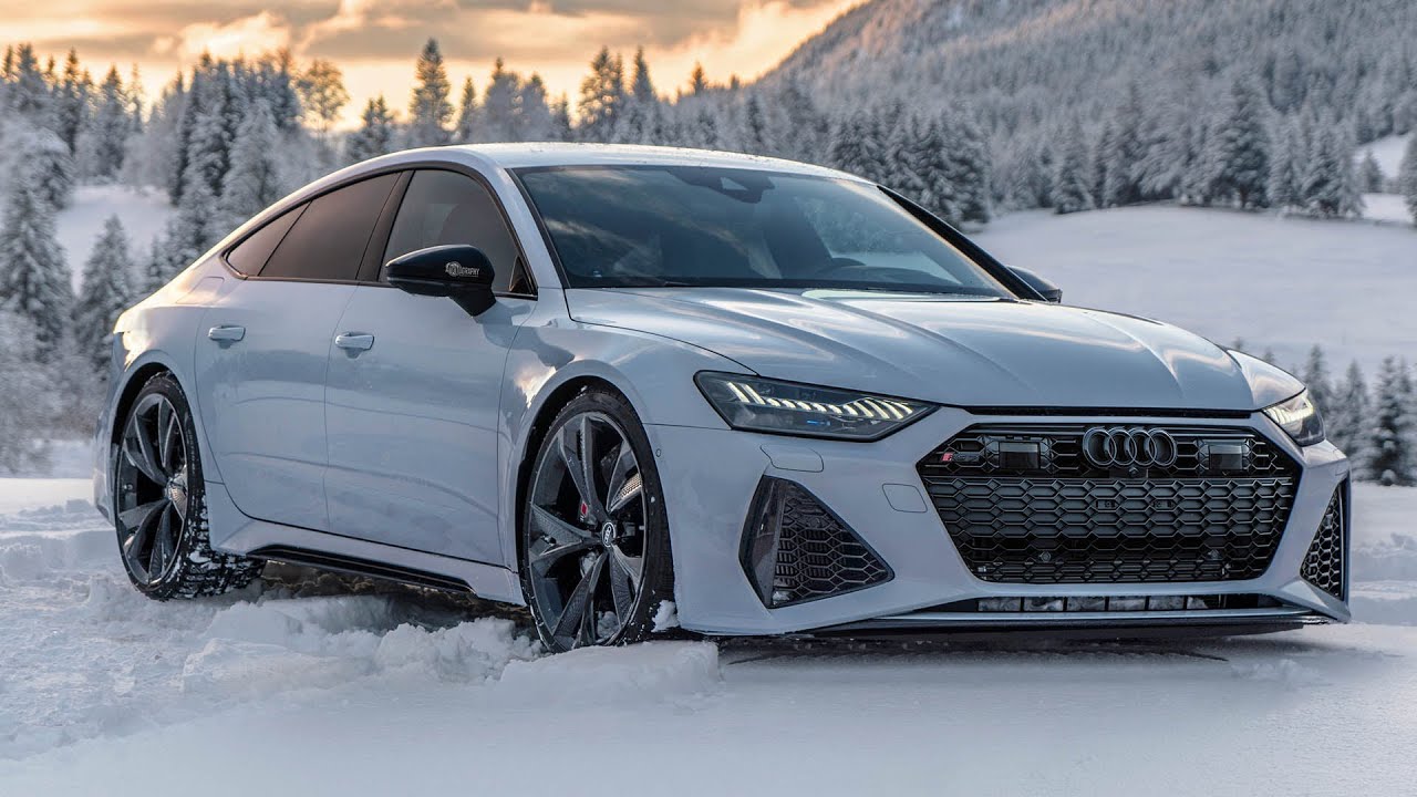 CAN THE 2021 AUDI RS7 HANDLE THE SNOW? V8TT BEAST in Winter Wonderland