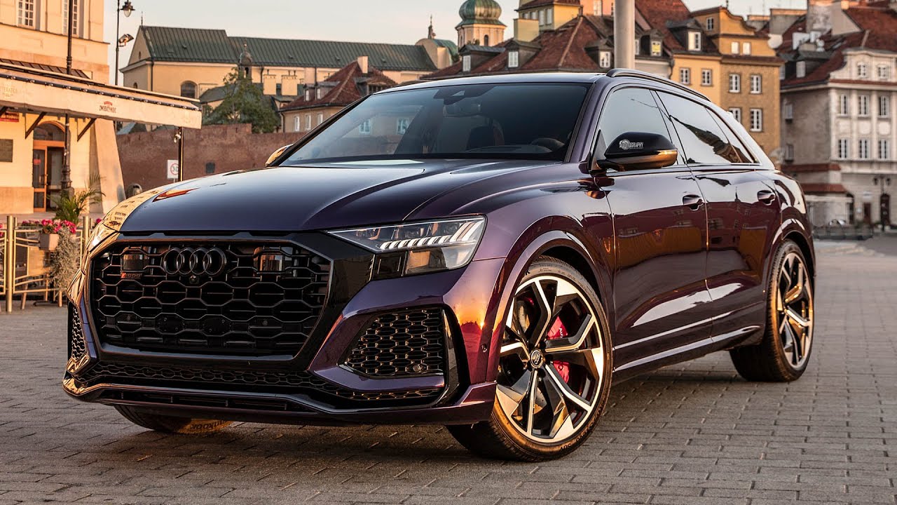 HOT! 2021 AUDI RSQ8 EXCLUSIVE PURPLE + BLACK OPTICS BEAST Very rare spec in detail