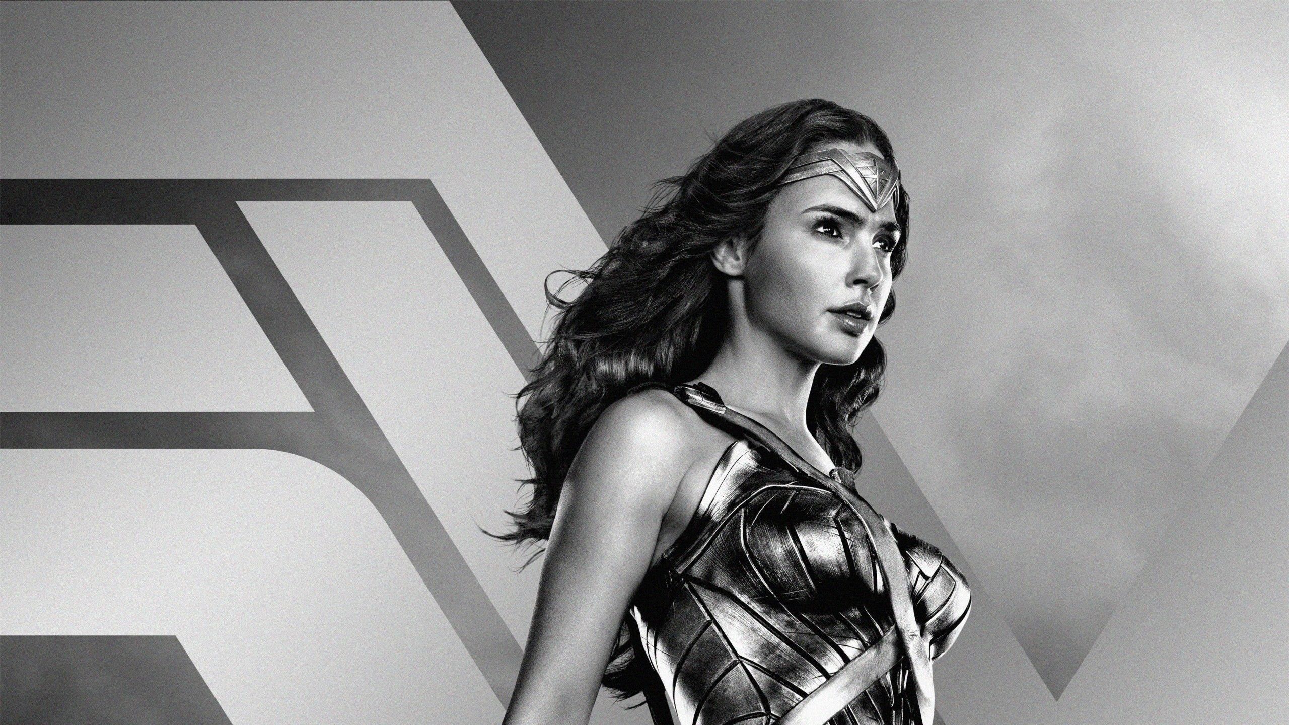 Zack Snyder's Justice League 4K Wallpaper, 2021 Movies, Wonder Woman, Diana Prince, Gal Gadot, DC Comics, Black Dark