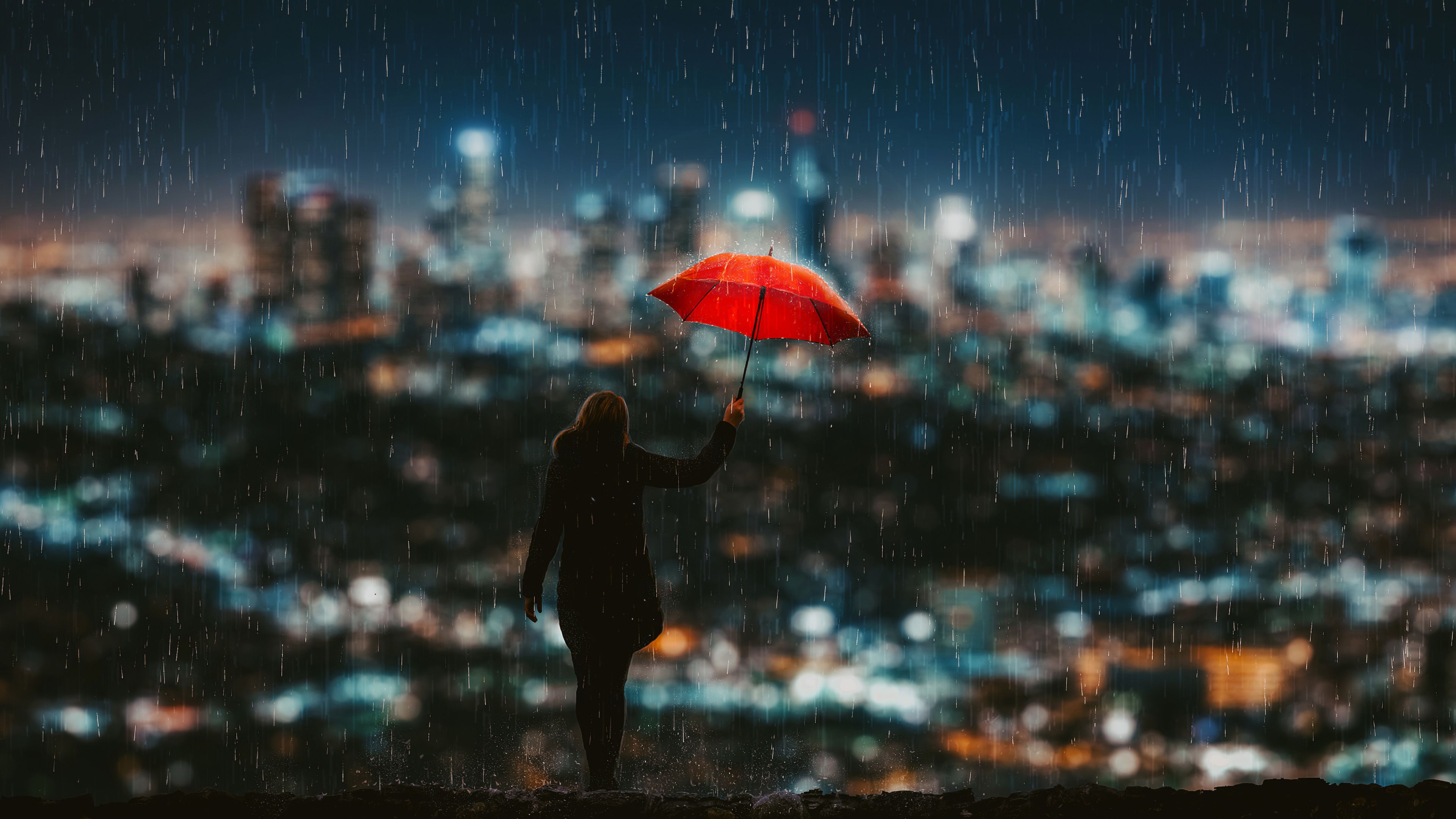 Wallpaper 4k Catch The Rain