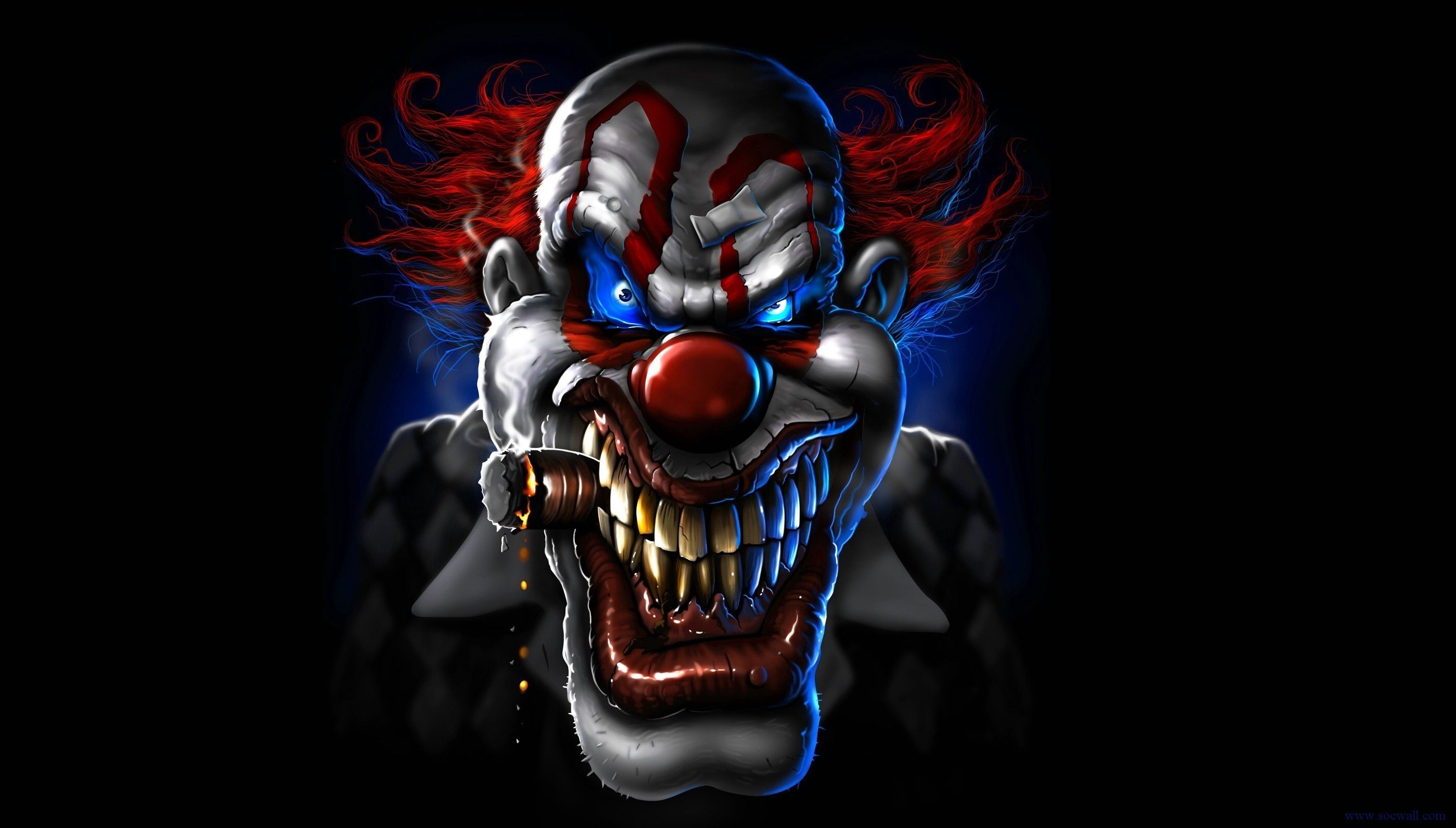 Creepy Clown Wallpaper background picture