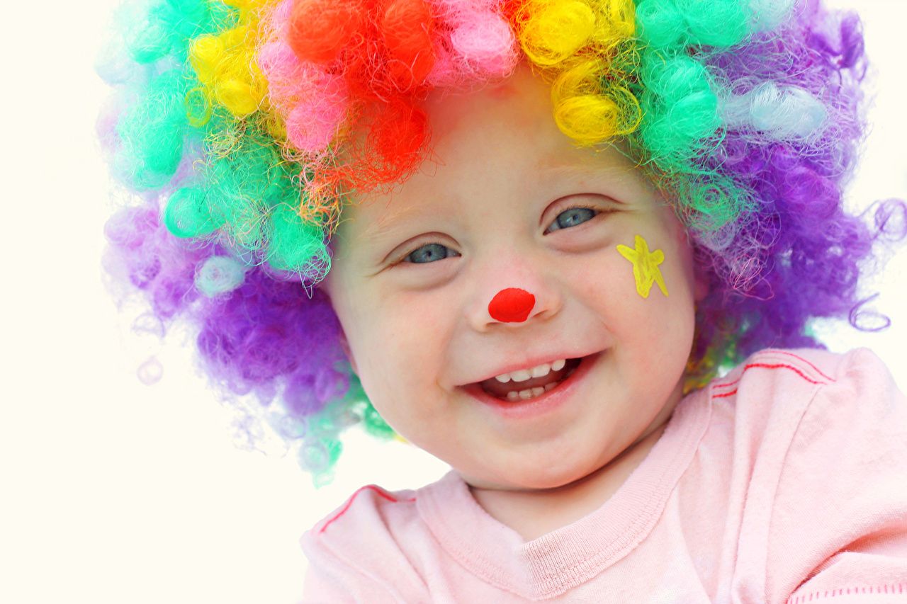 Desktop Wallpaper Boys Smile clowns sweet Children Face