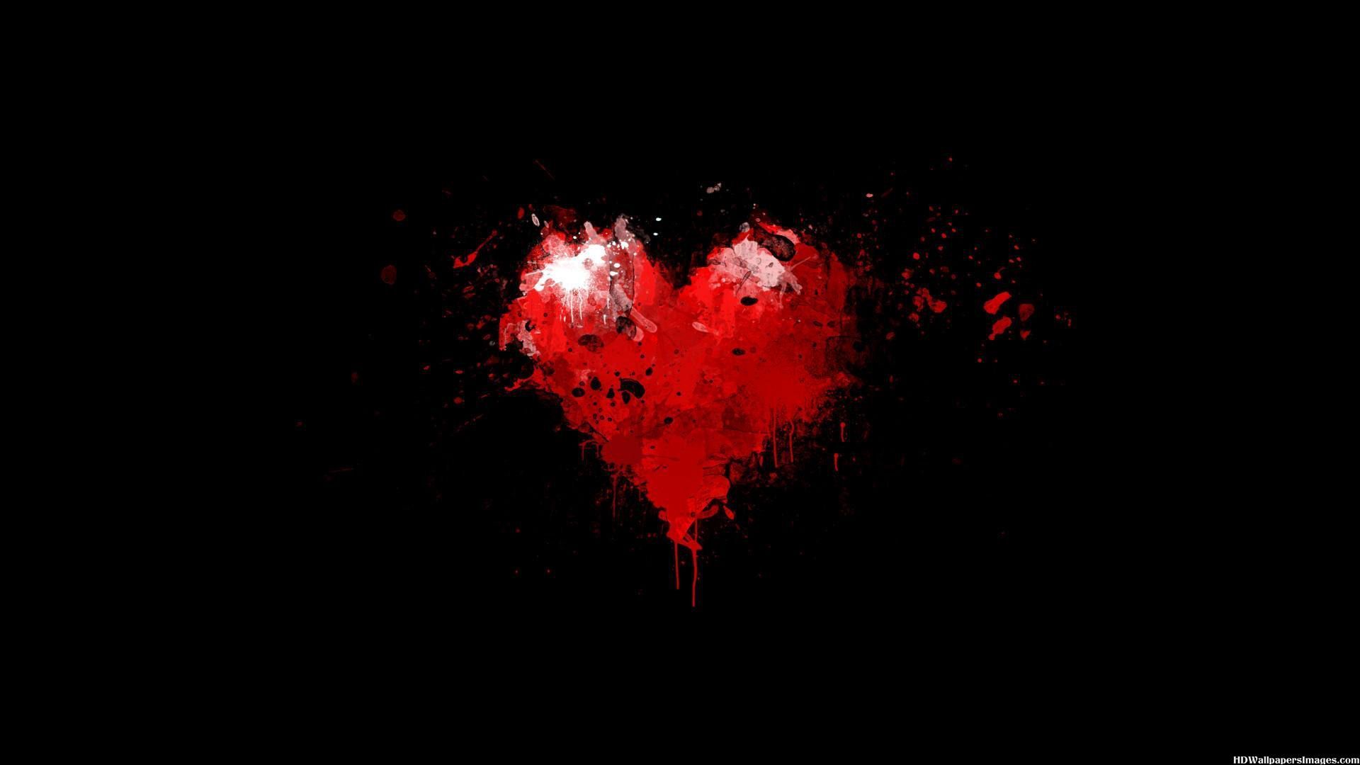 red and black wallpaper heart