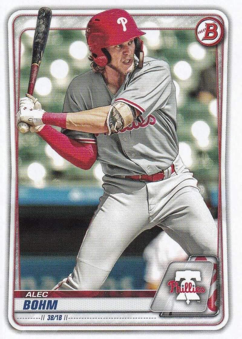 Bowman Prospects #BP 29 Alec Bohm Philadelphia Phillies MLB Baseball Card NM MT: Collectibles & Fine Art